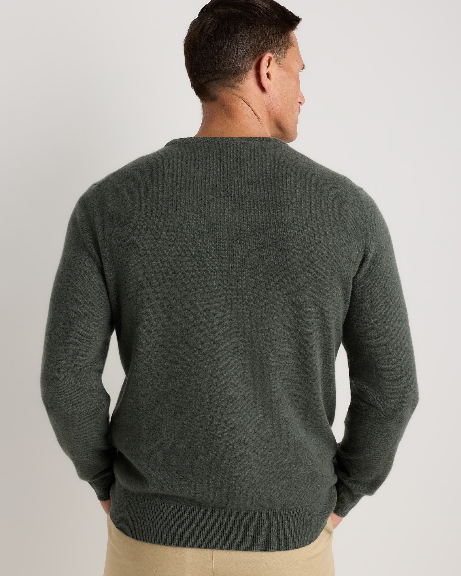 Mongolian Cashmere Crewneck Sweater — Image 35