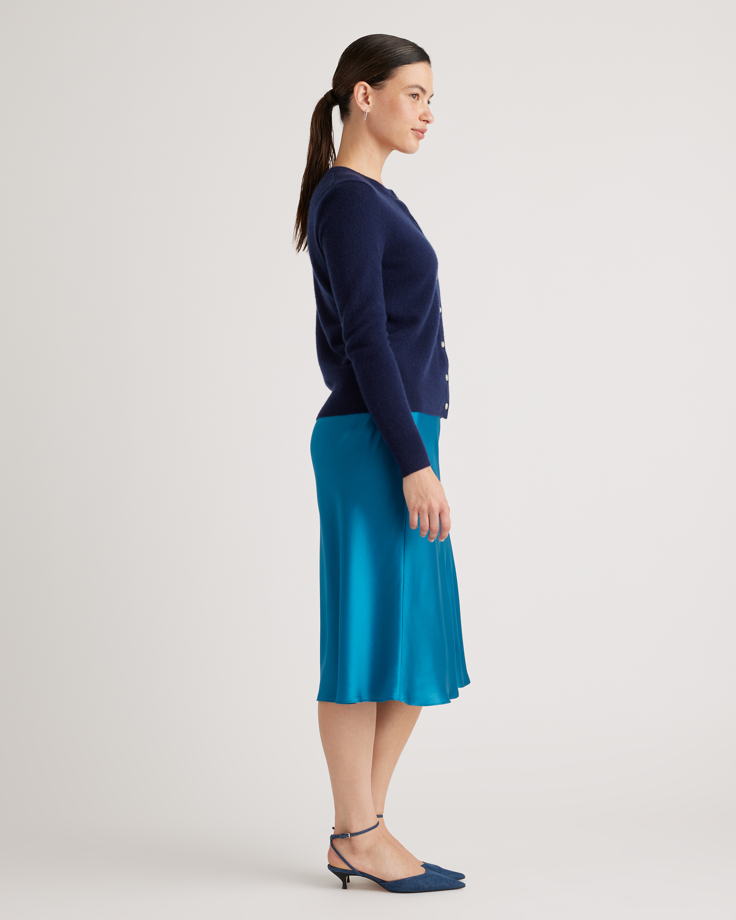 Mongolian Spring Cashmere Cardigan Sweater — Image 5