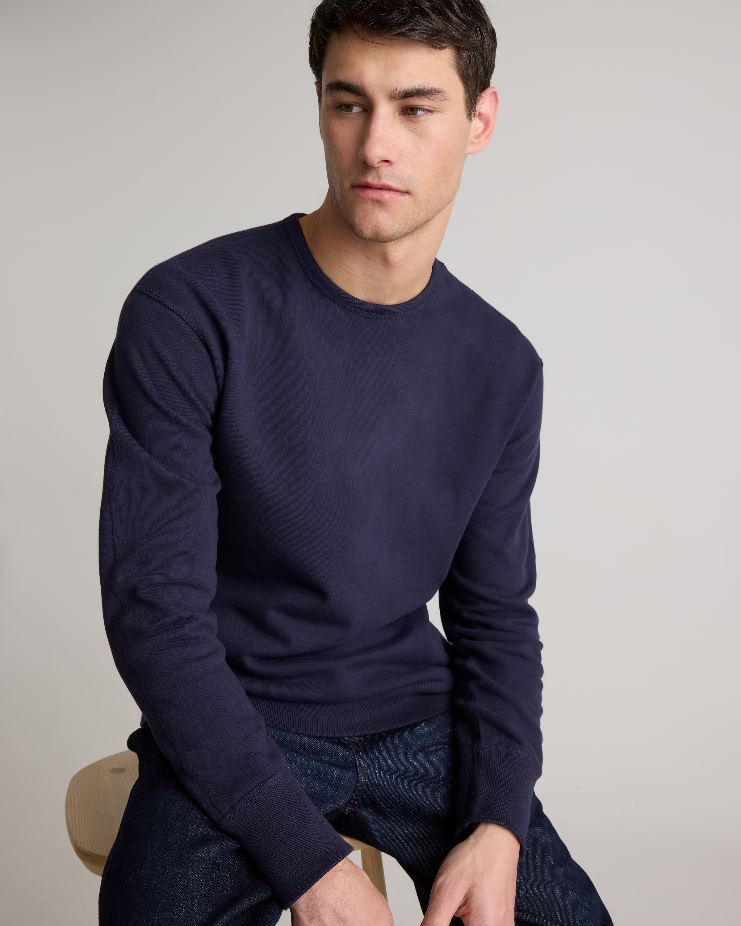 Organic Midweight French Terry Crewneck — Image 8