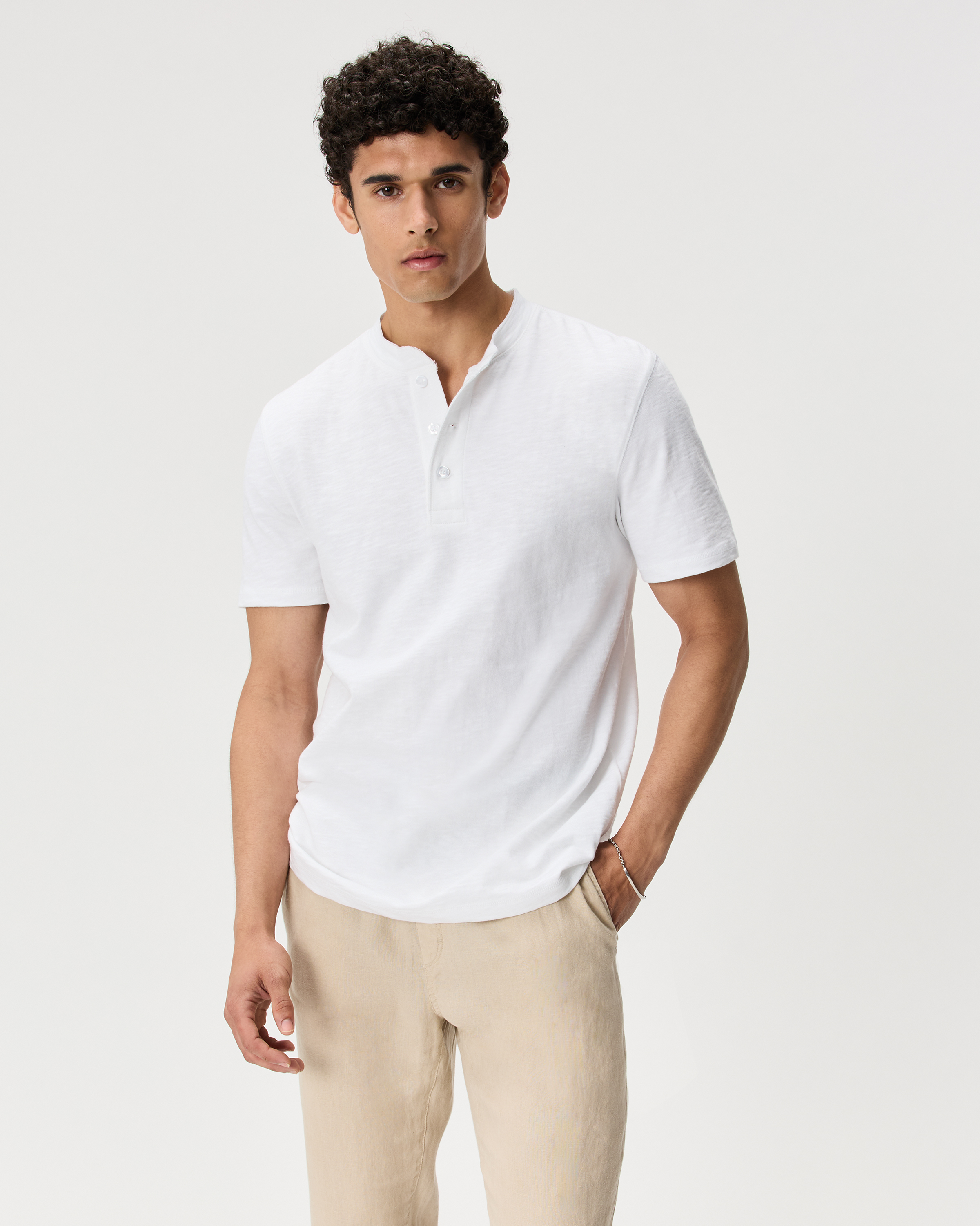 Men's Organic Cotton Slub Henley Tee 3 Pack Bundle — Image 3