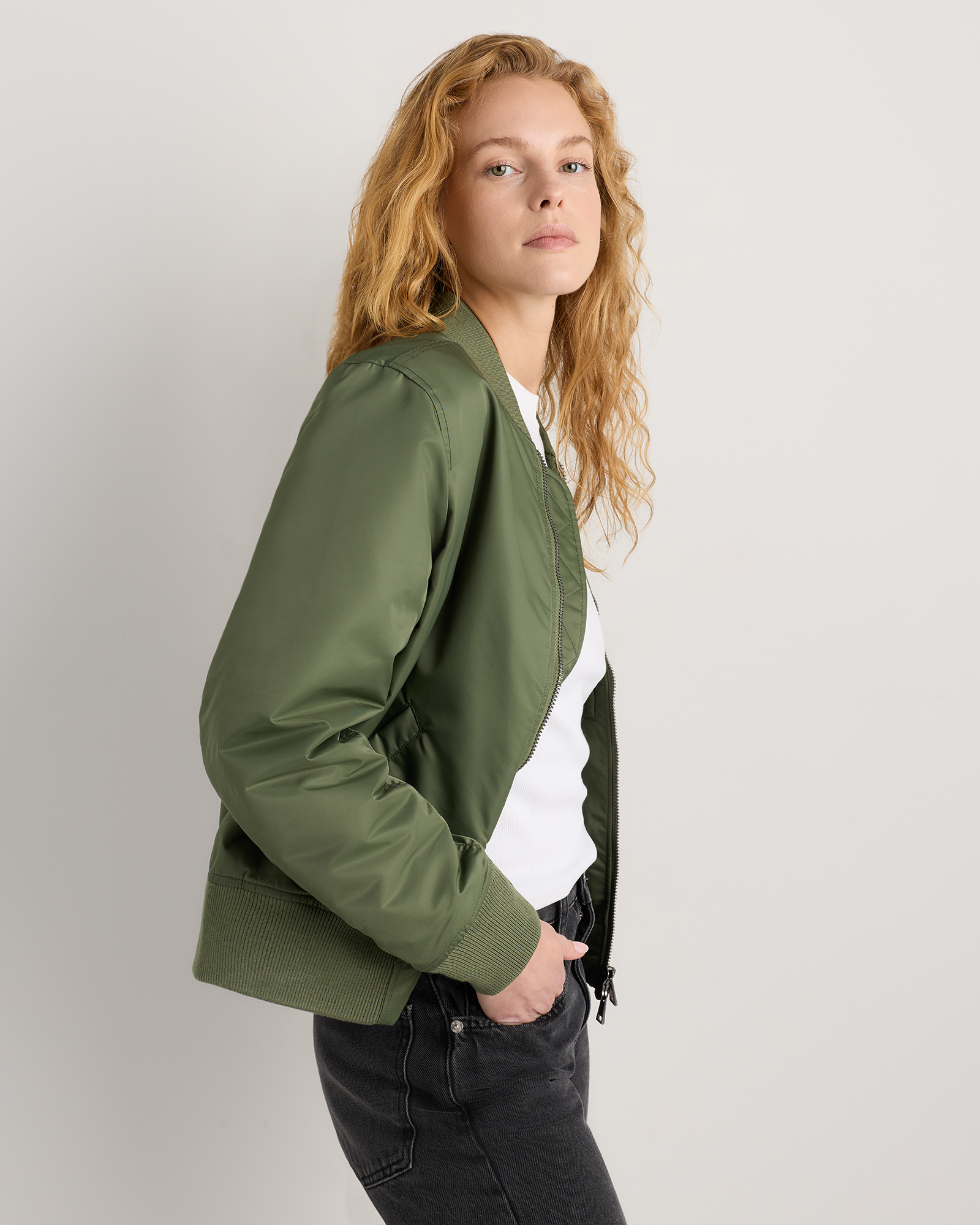 Flight Nylon Bomber Jacket — Image 9