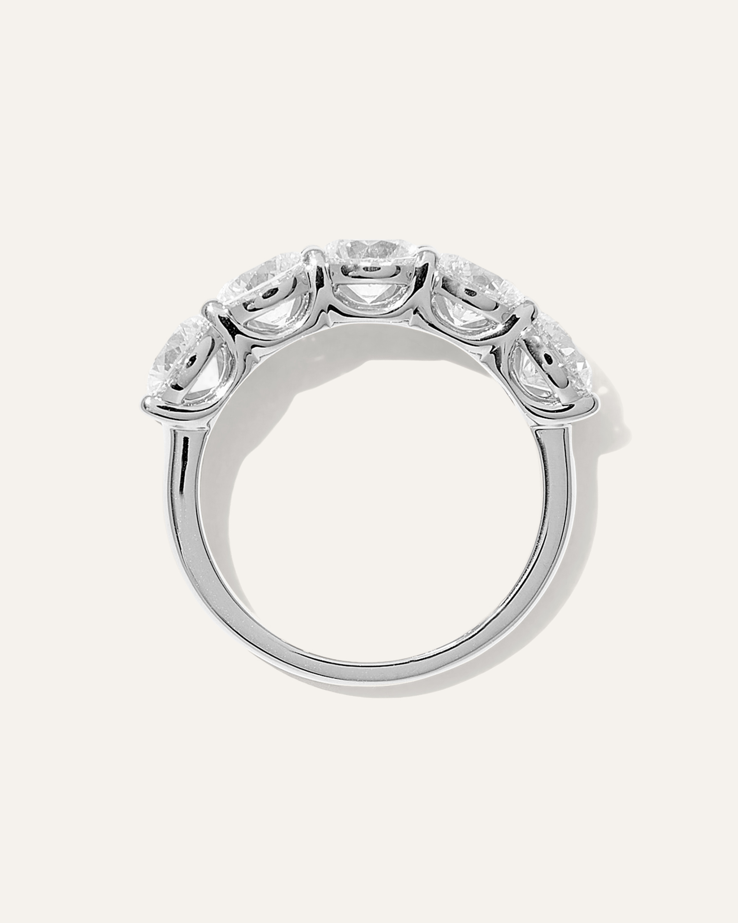 Lab Grown Diamond Five Stone Band — Image 8