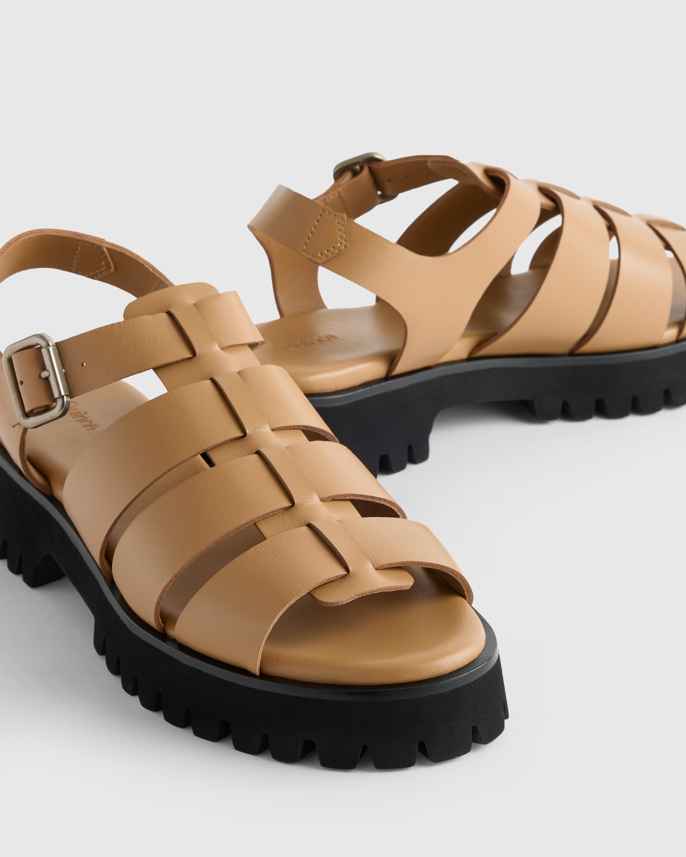 Italian Leather Lug Sole Fisherman Sandal — Image 5