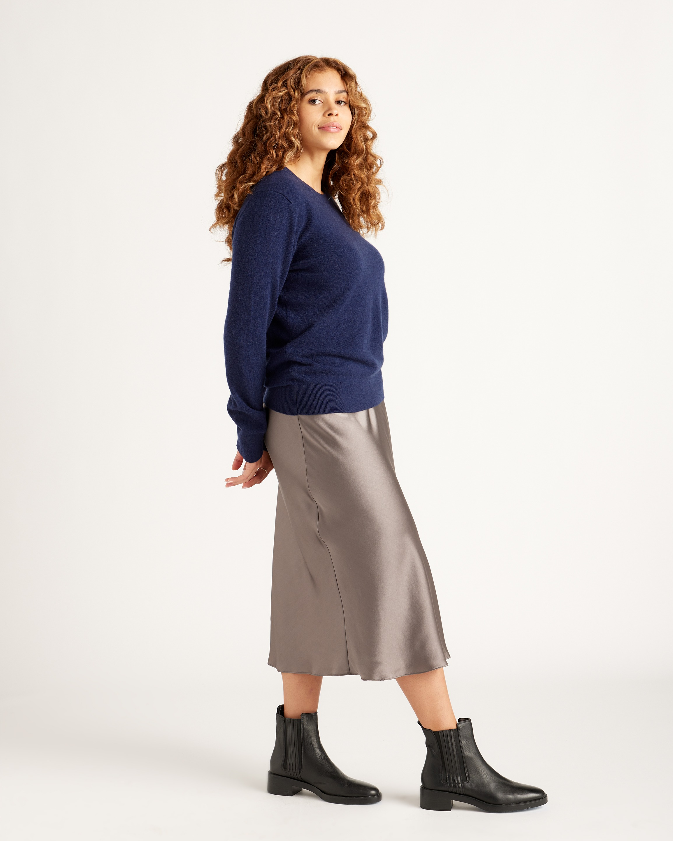 Mongolian Spring Cashmere Crewneck Sweater — Image 38