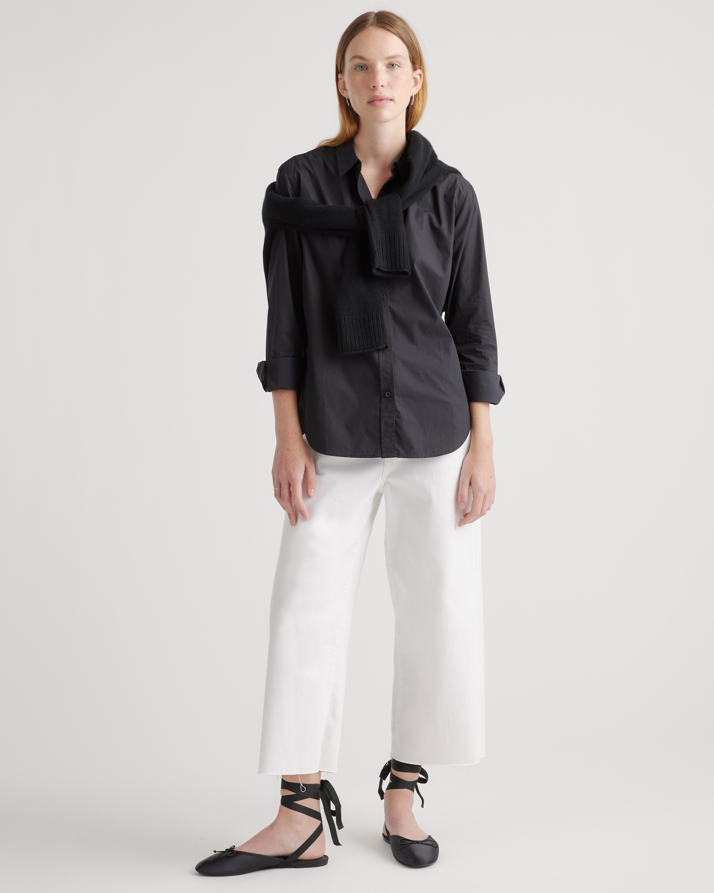 100% Organic Cotton Poplin Long Sleeve Shirt — Image 27