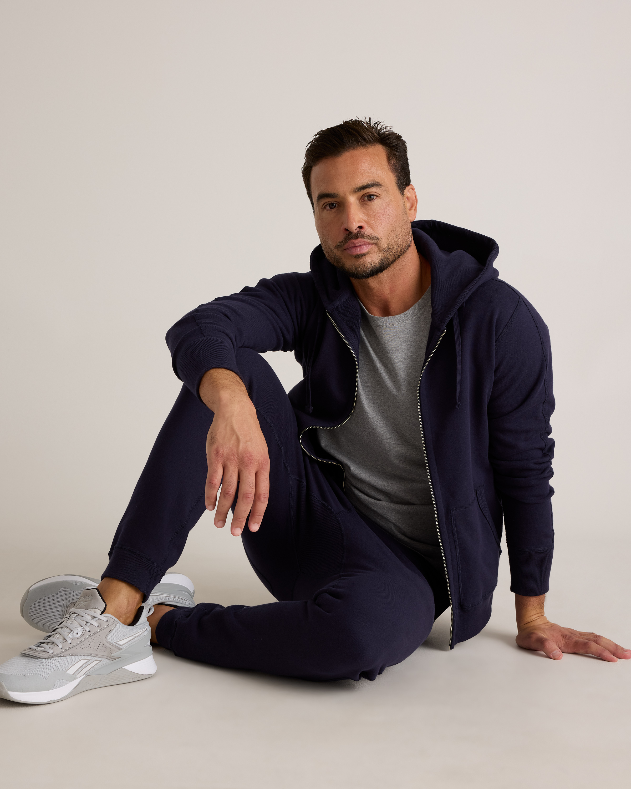Organic Midweight French Terry Slim Joggers — Image 10