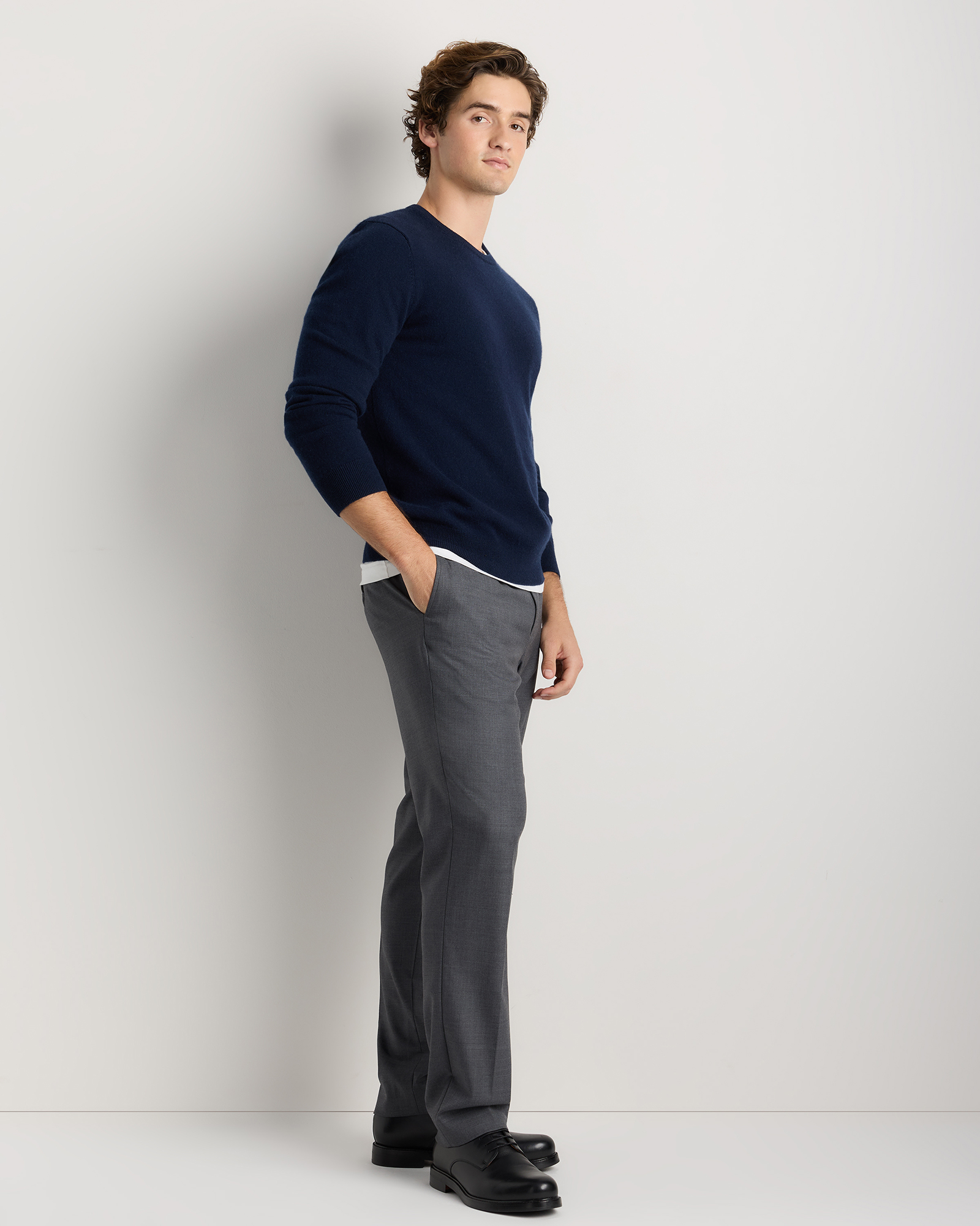 Mongolian Cashmere Crewneck Sweater — Image 53