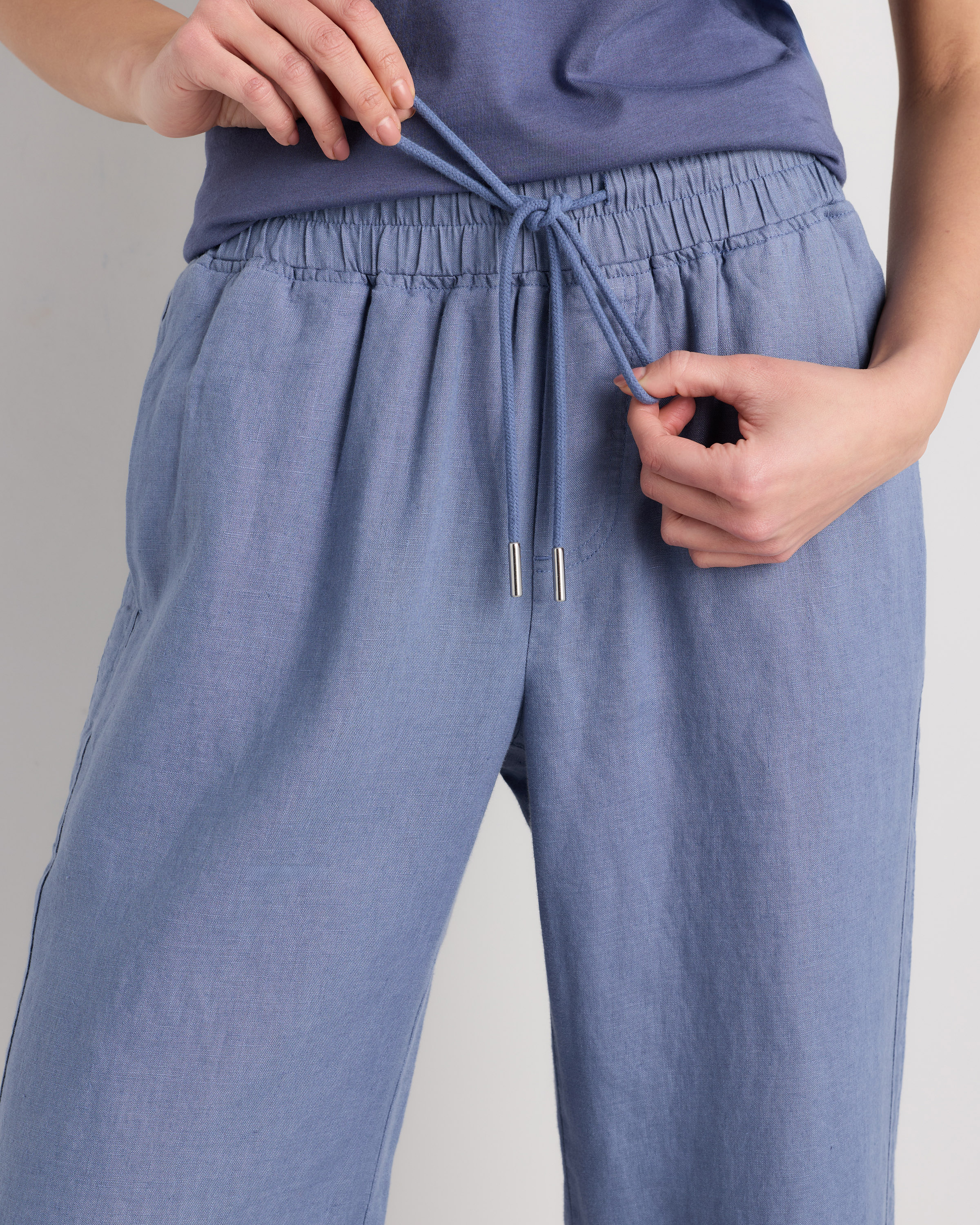 100% European Linen Wide Leg Pants — Image 9