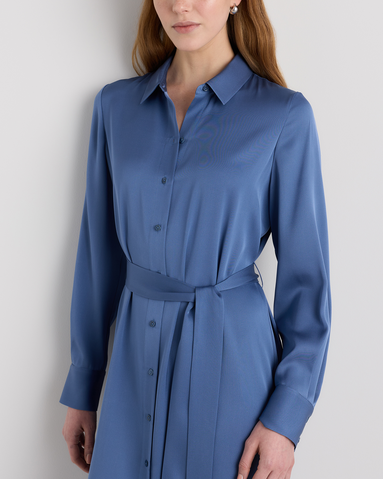 Washable Stretch Silk Maxi Shirt Dress — Image 27