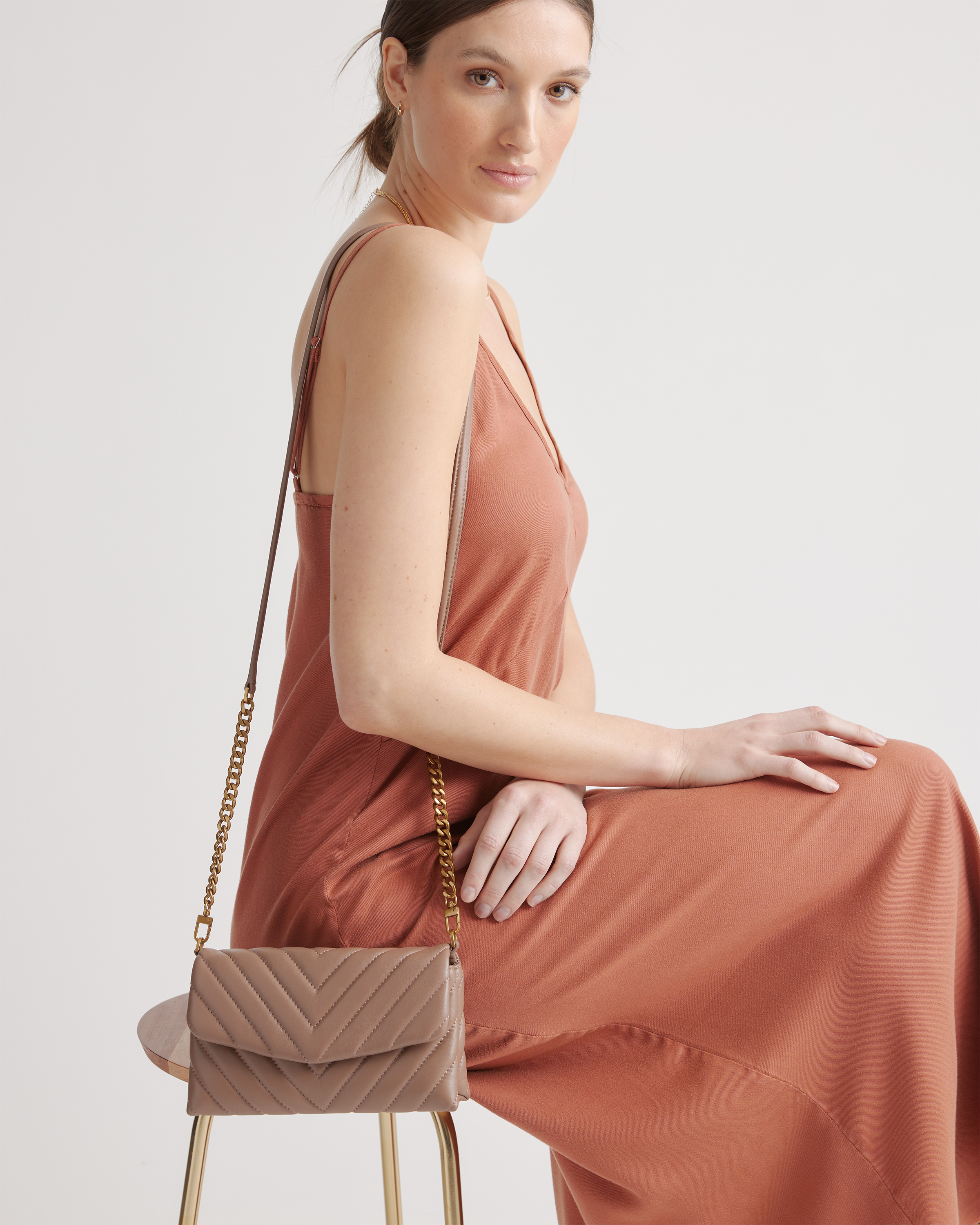 Italian Leather Quilted Wallet Crossbody — Image 4