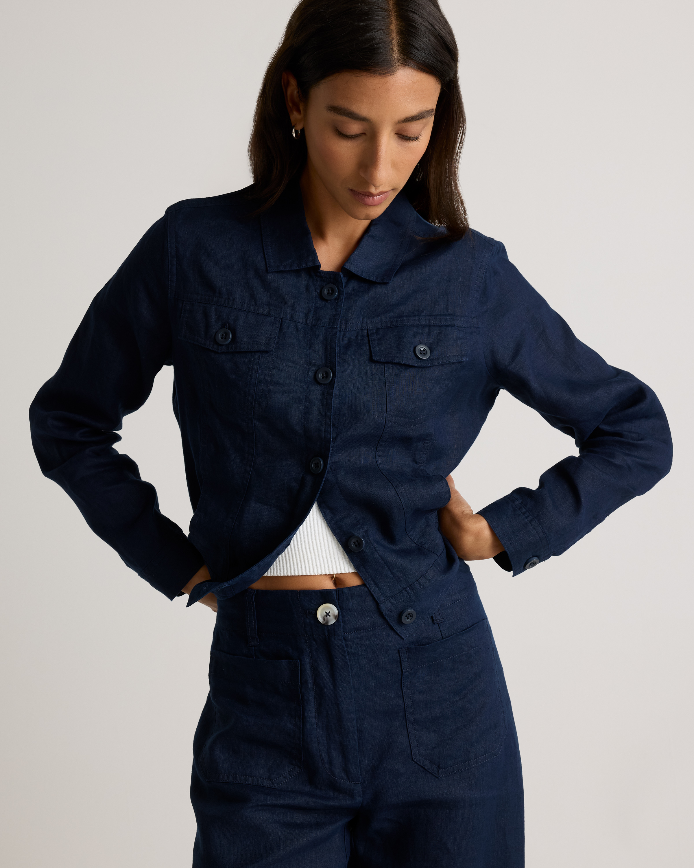 100% European Linen Jacket — Image 12