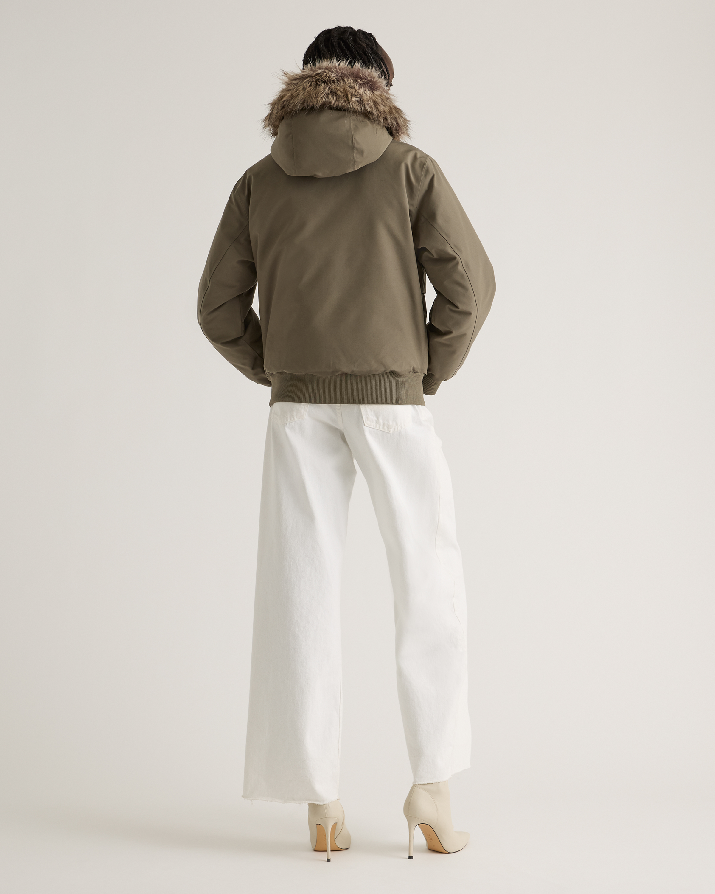 Responsible Down Hooded Short Parka — Image 18