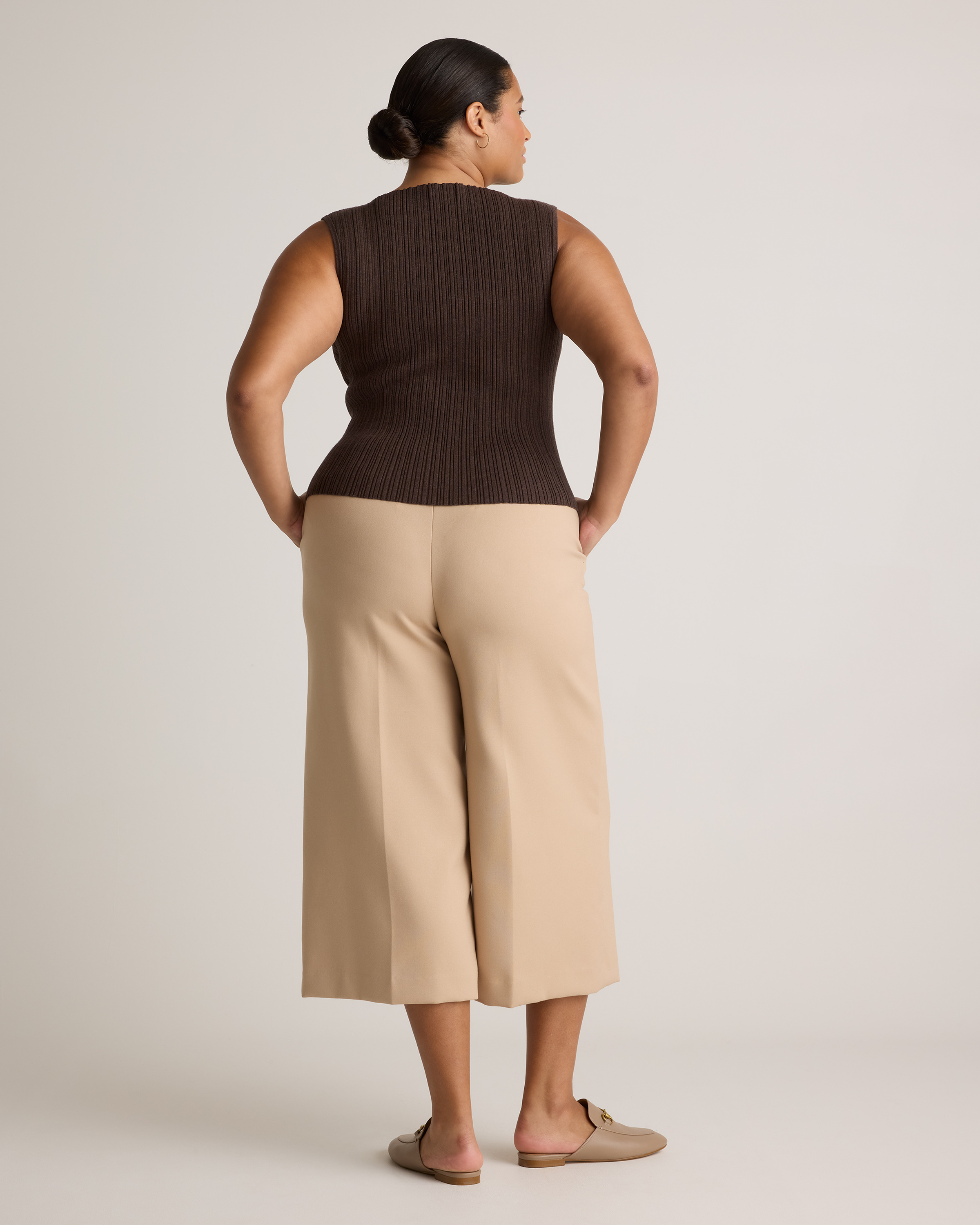 Cotton Cashmere Ribbed Tank — Image 16