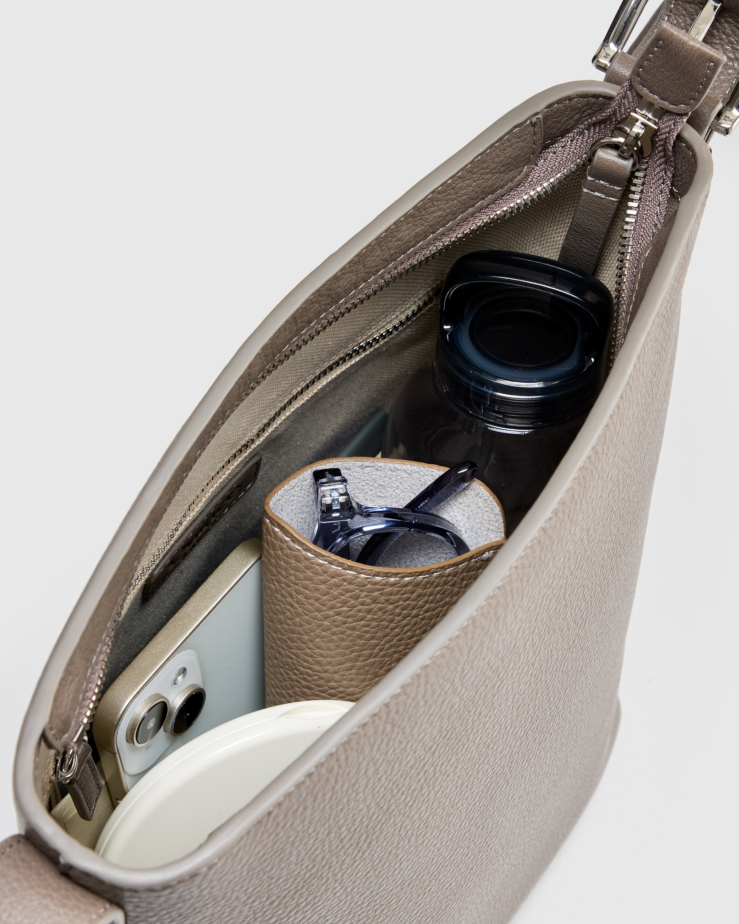 Italian Leather Bucket Crossbody — Image 4