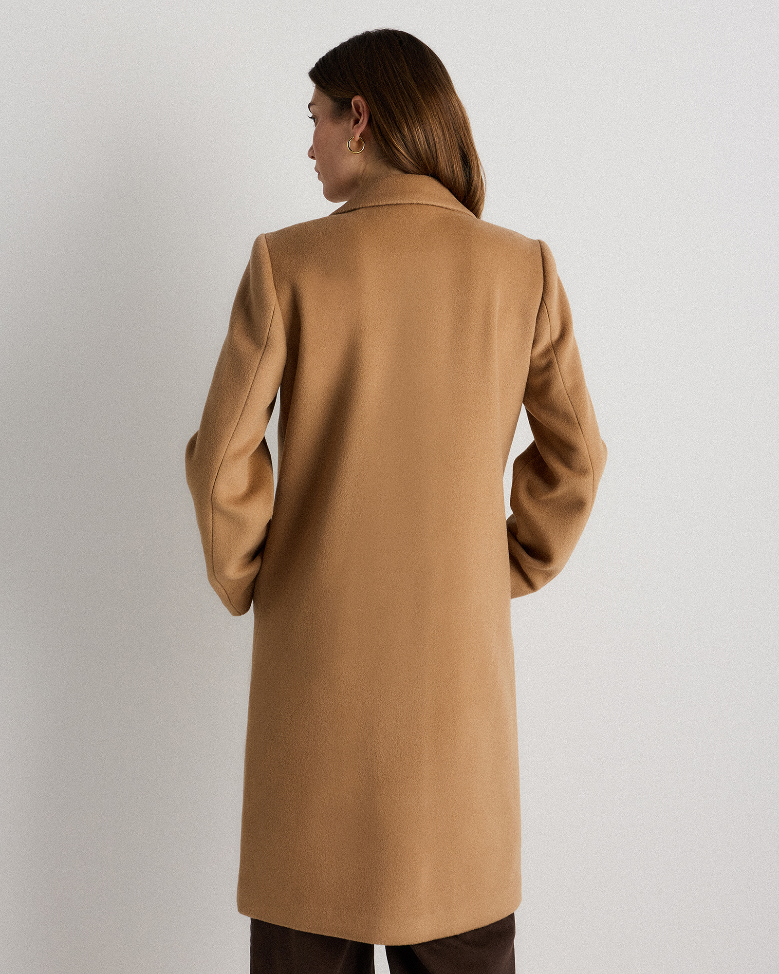 Wool Cashmere Classic Single-Breasted Coat — Image 10