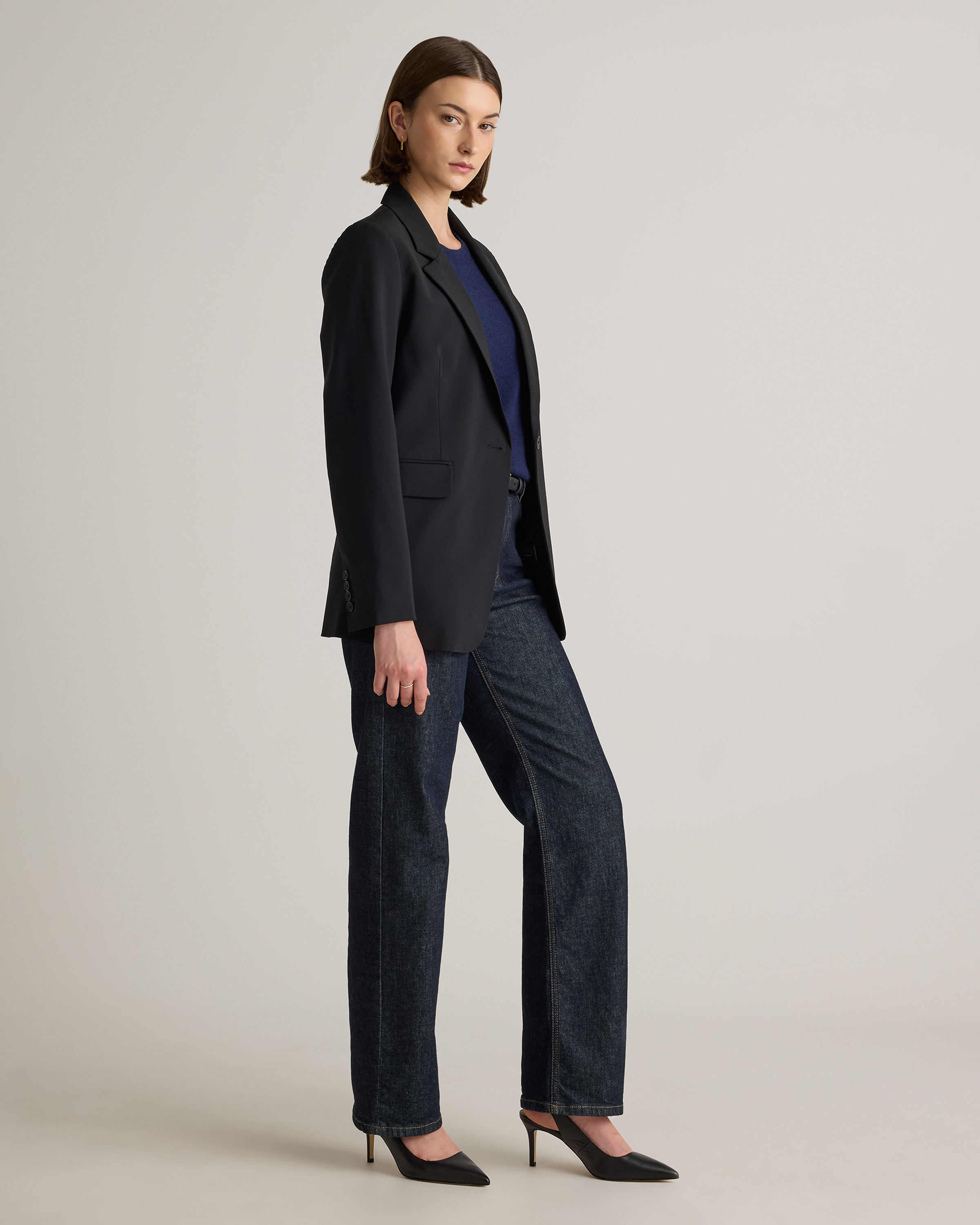 Italian Wool Long Blazer — Image 20