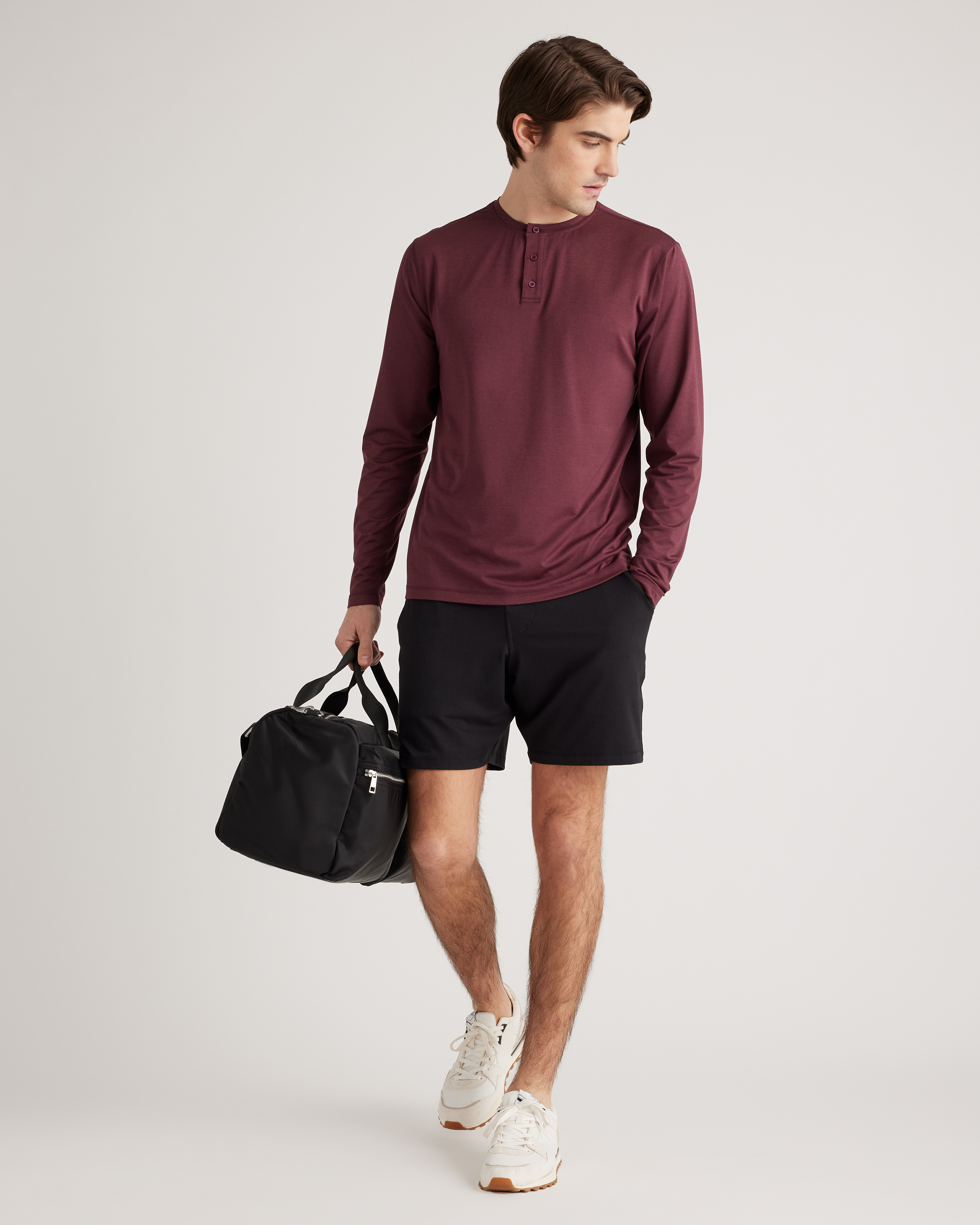 Flowknit Breeze Performance Long Sleeve Henley Tee — Image 6