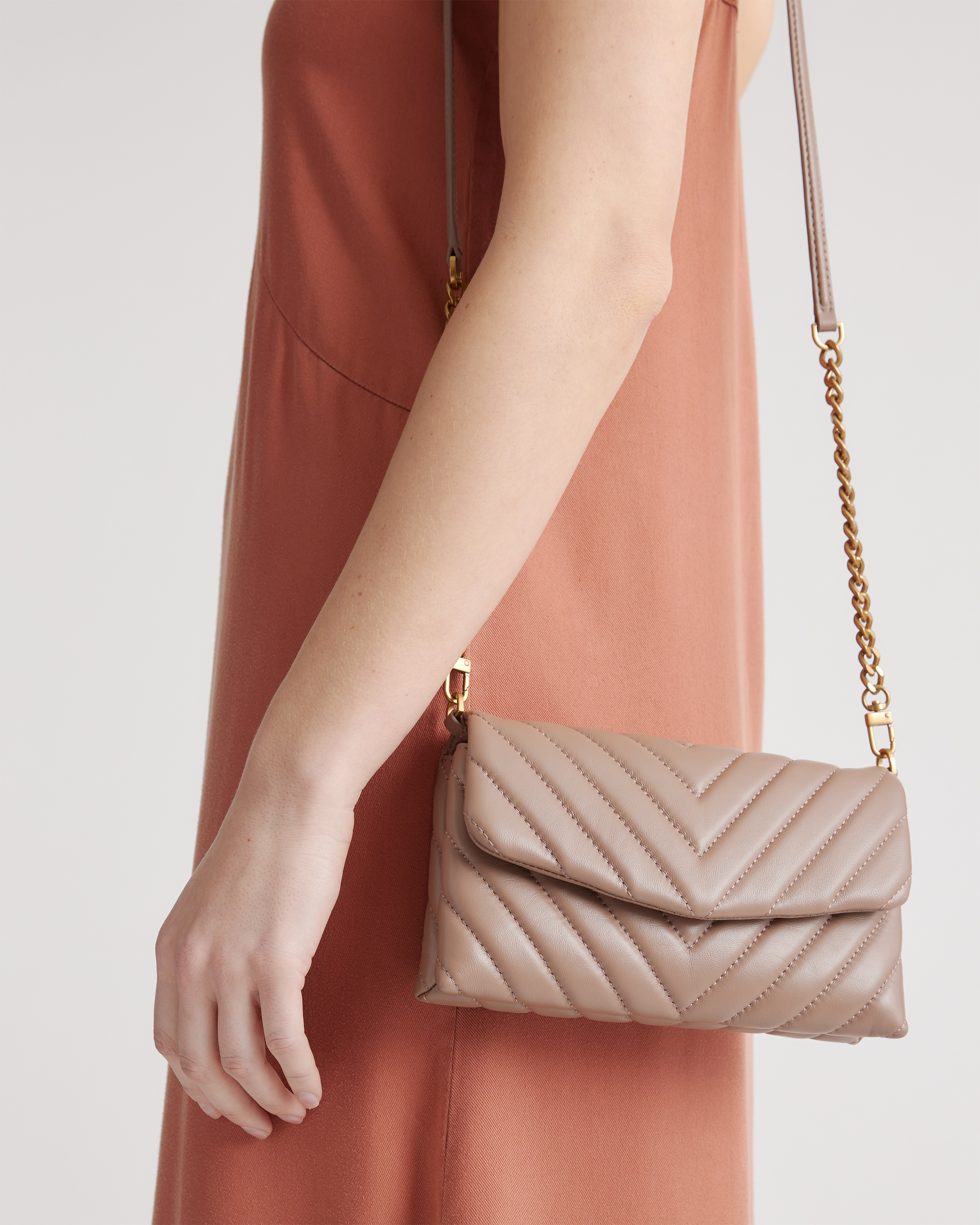 Italian Leather Quilted Wallet Crossbody — Image 3