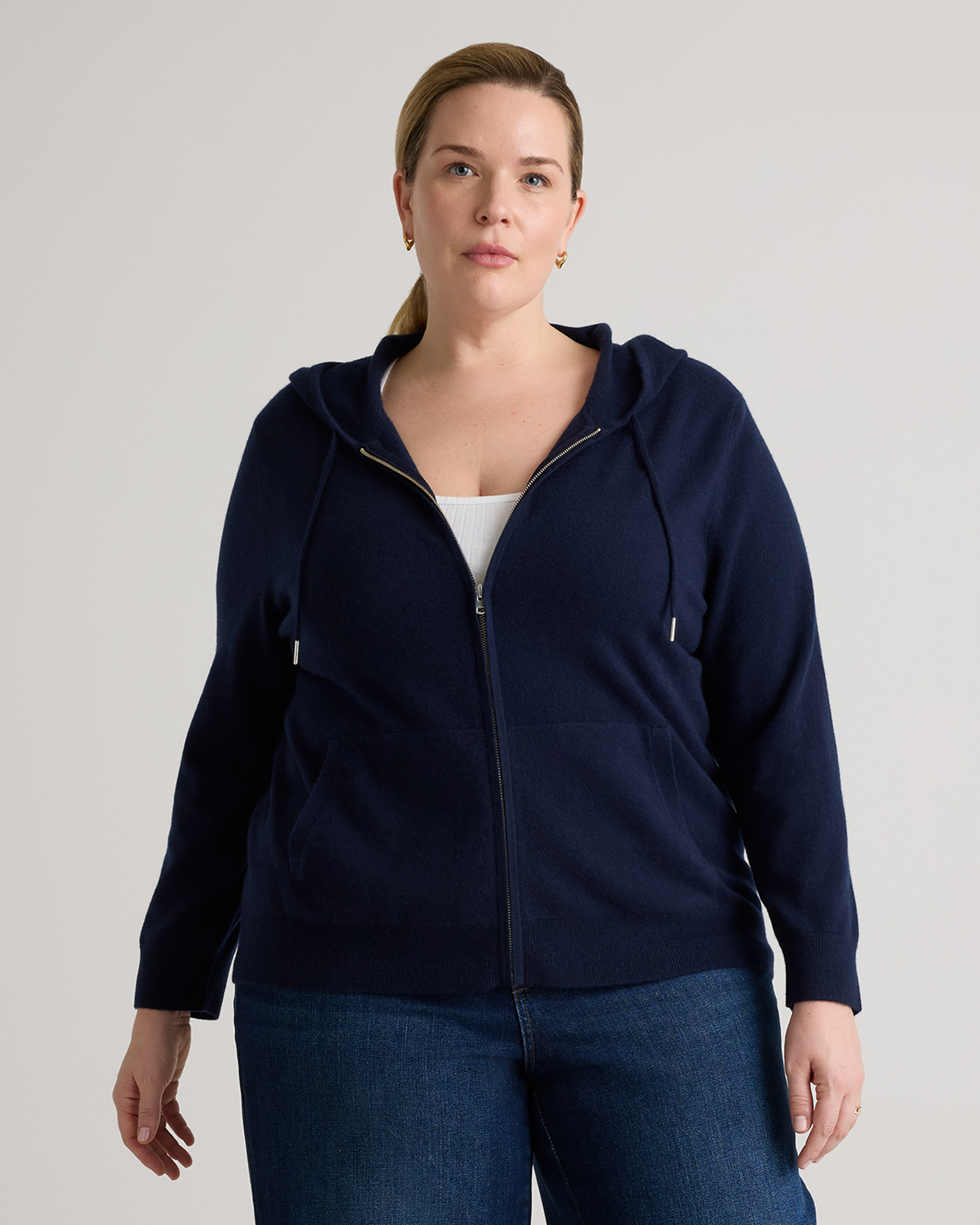 Mongolian Cashmere Full-Zip Hoodie — Image 23