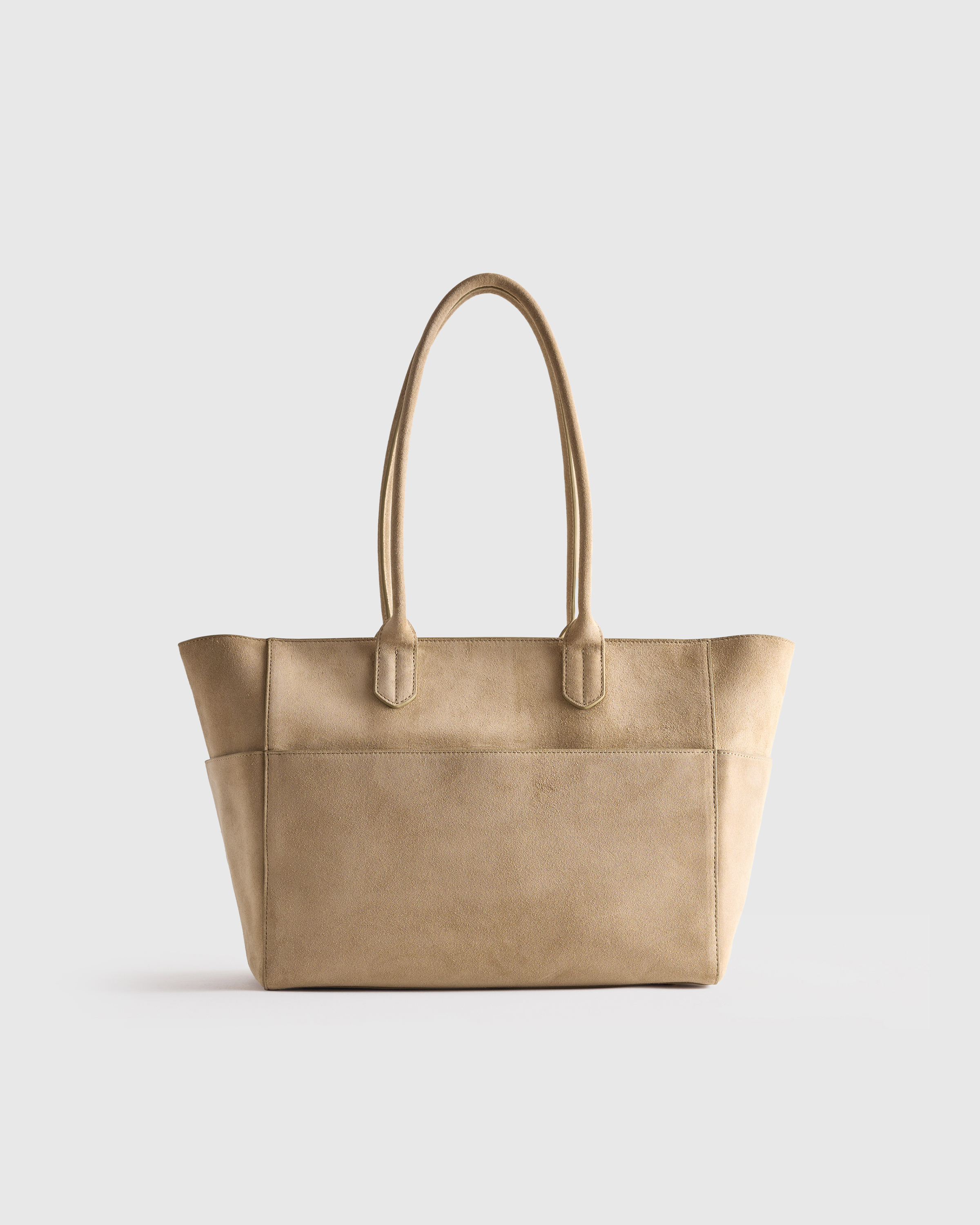 Italian Suede Shopper Tote — Image 20