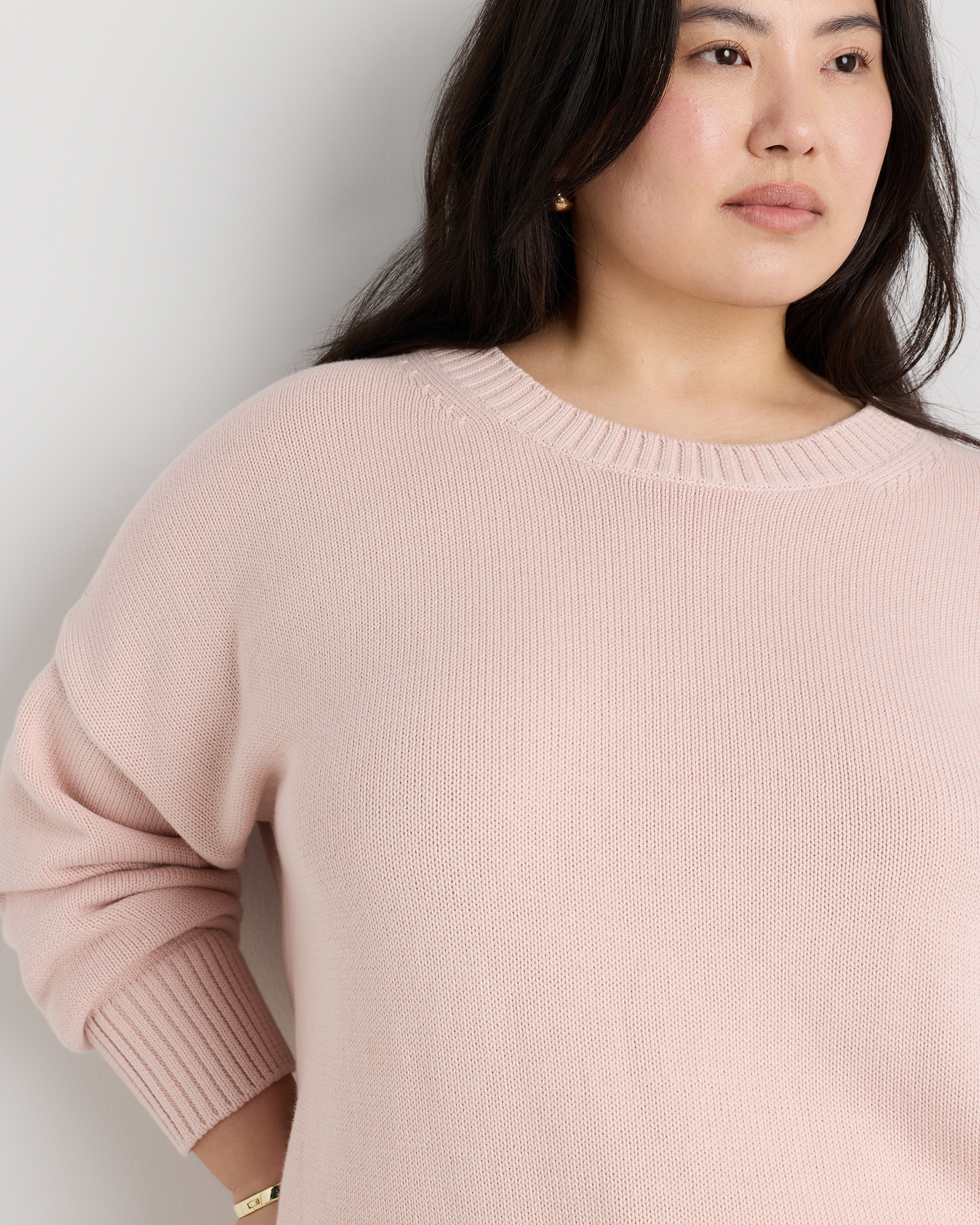 100% Organic Cotton Boyfriend Crew Sweater — Image 20