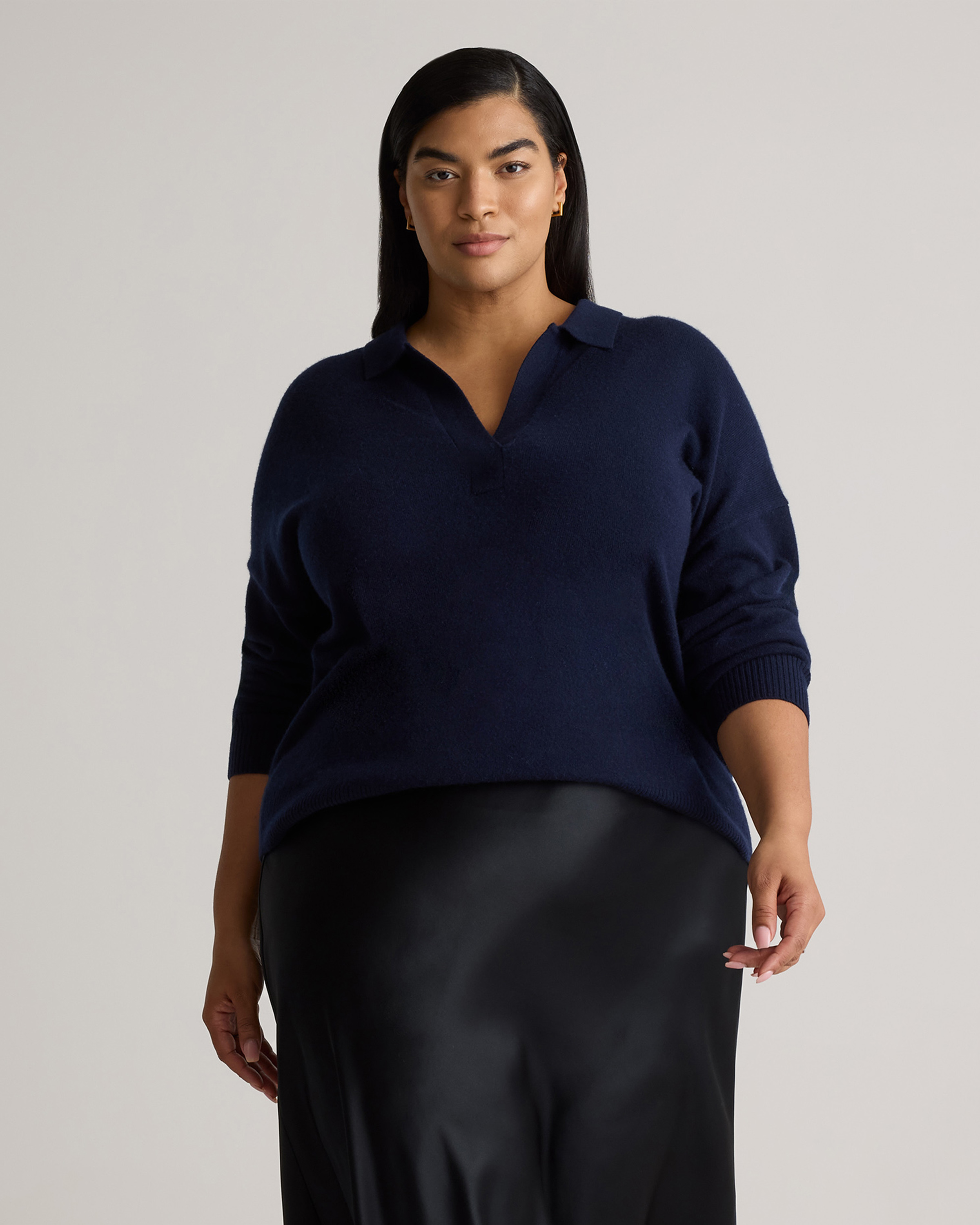 Mongolian Cashmere Polo Sweater — Image 20