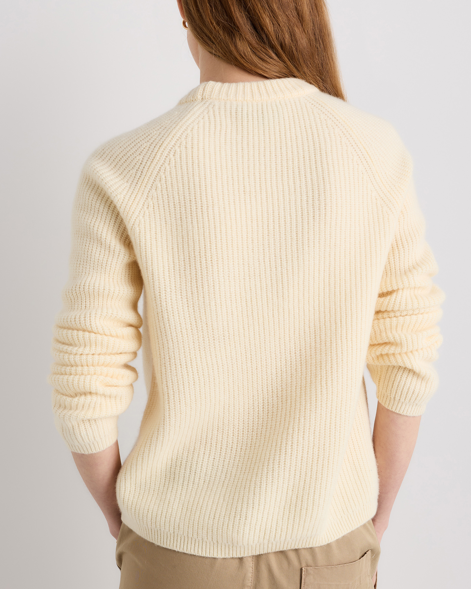 Mongolian Cashmere Fisherman Crewneck Sweater — Image 81