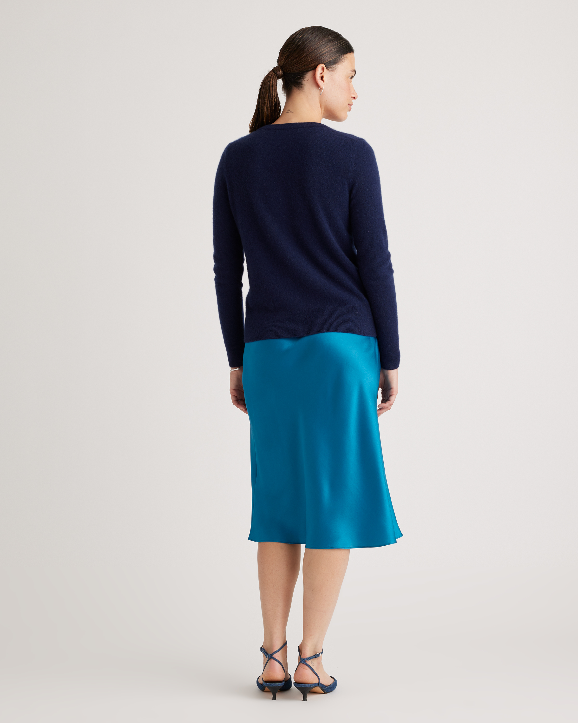 Mongolian Spring Cashmere Cardigan Sweater — Image 3