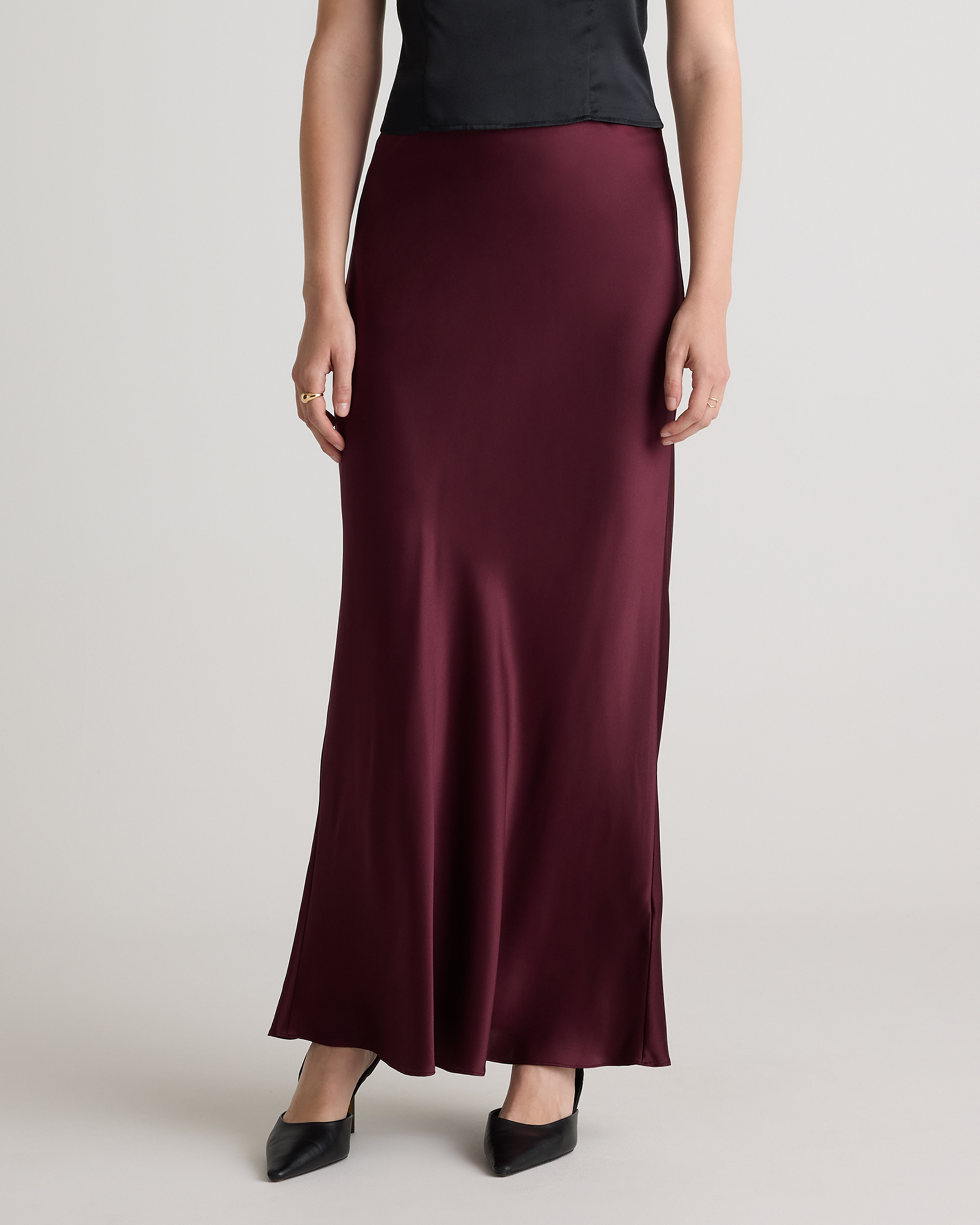 100% Washable Silk Maxi Skirt — Image 37