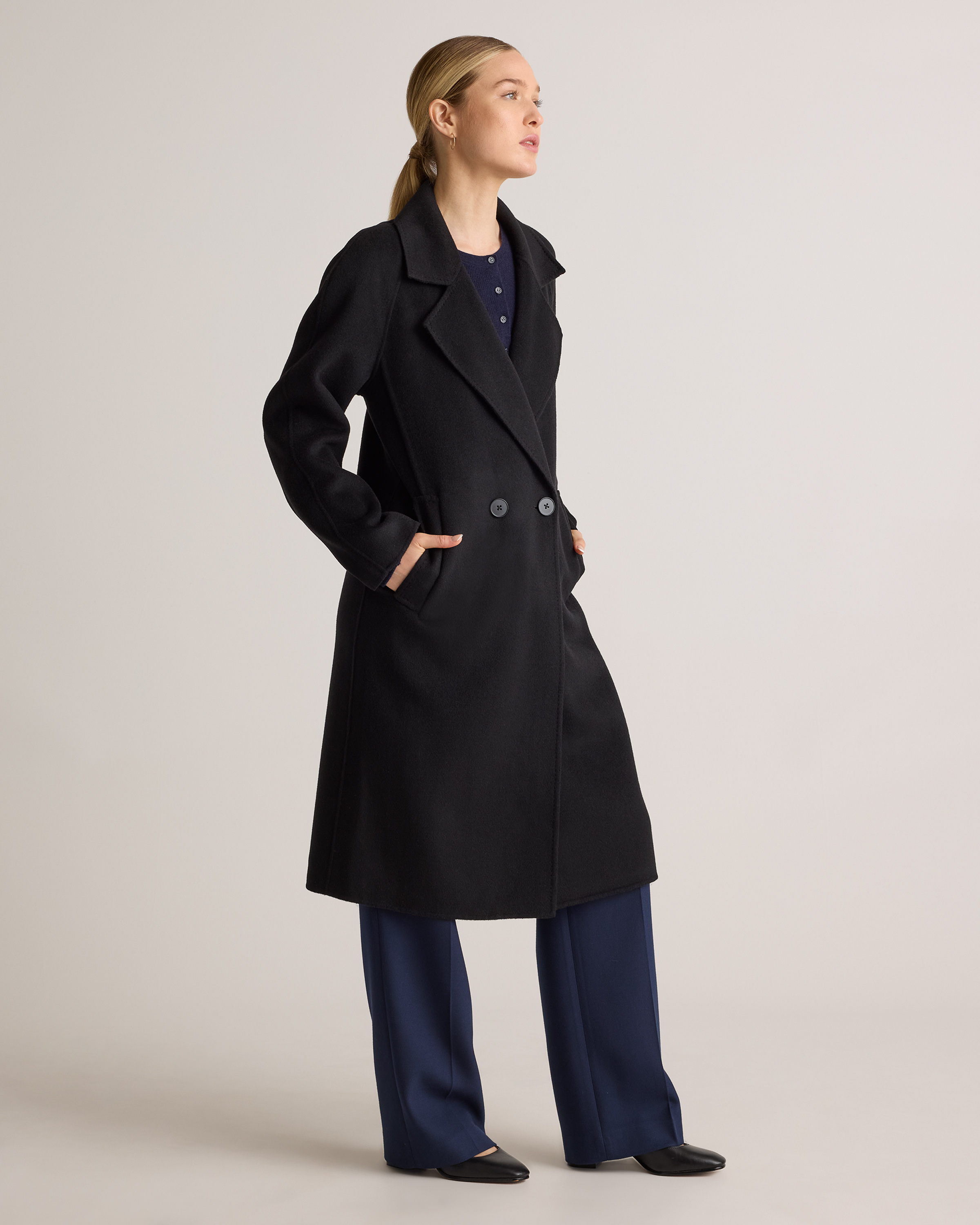 Double-Faced Merino Wool Notched Lapel Coat — Image 20