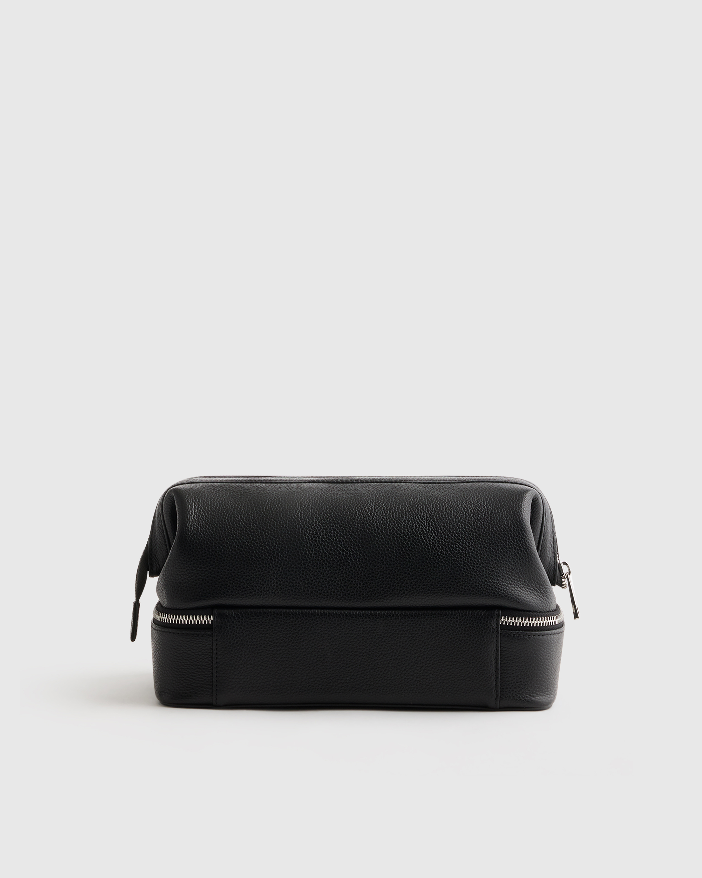 Italian Leather Dual Compartment Toiletry Bag — Image 25