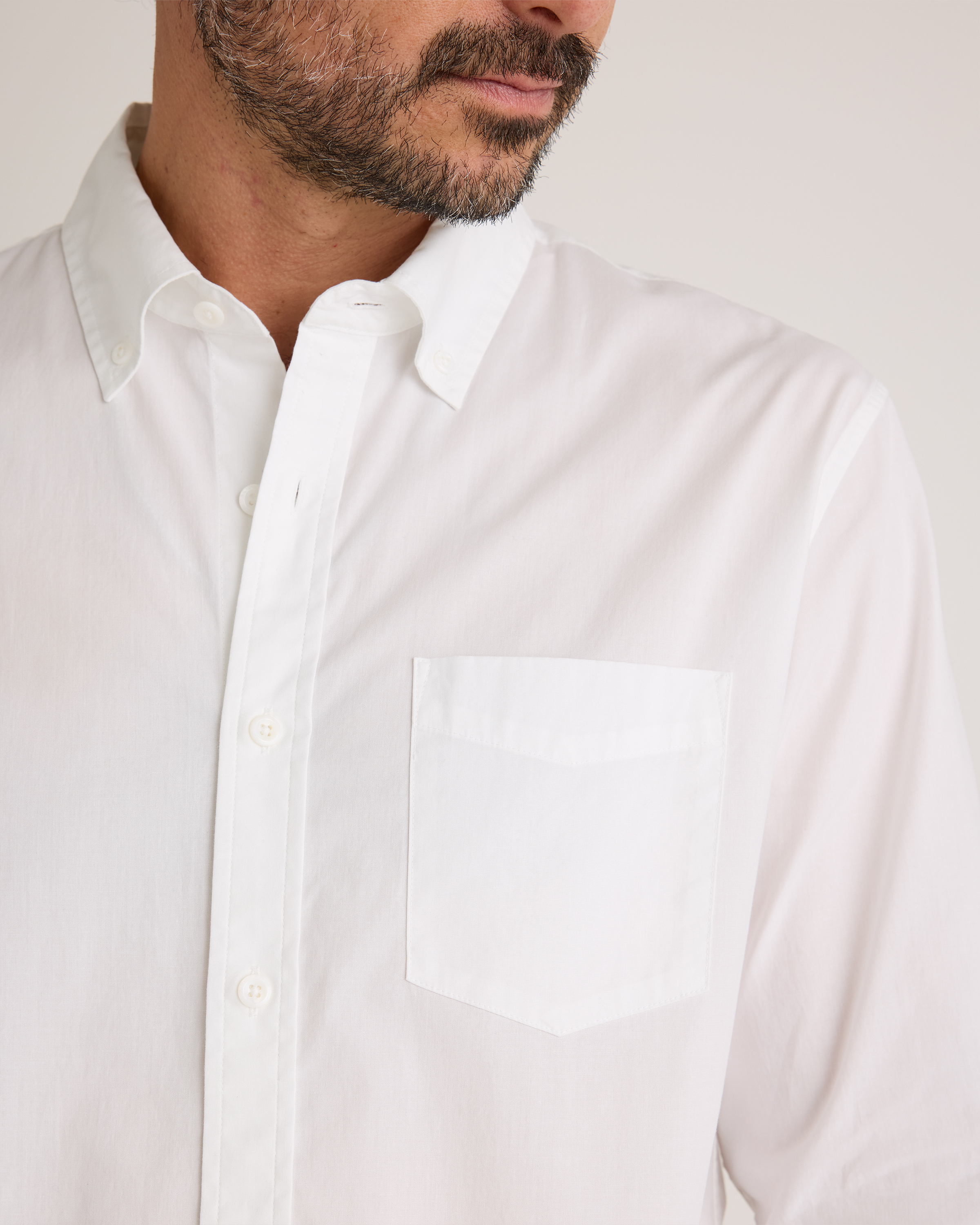 Organic Cotton Stretch Poplin Shirt — Image 5