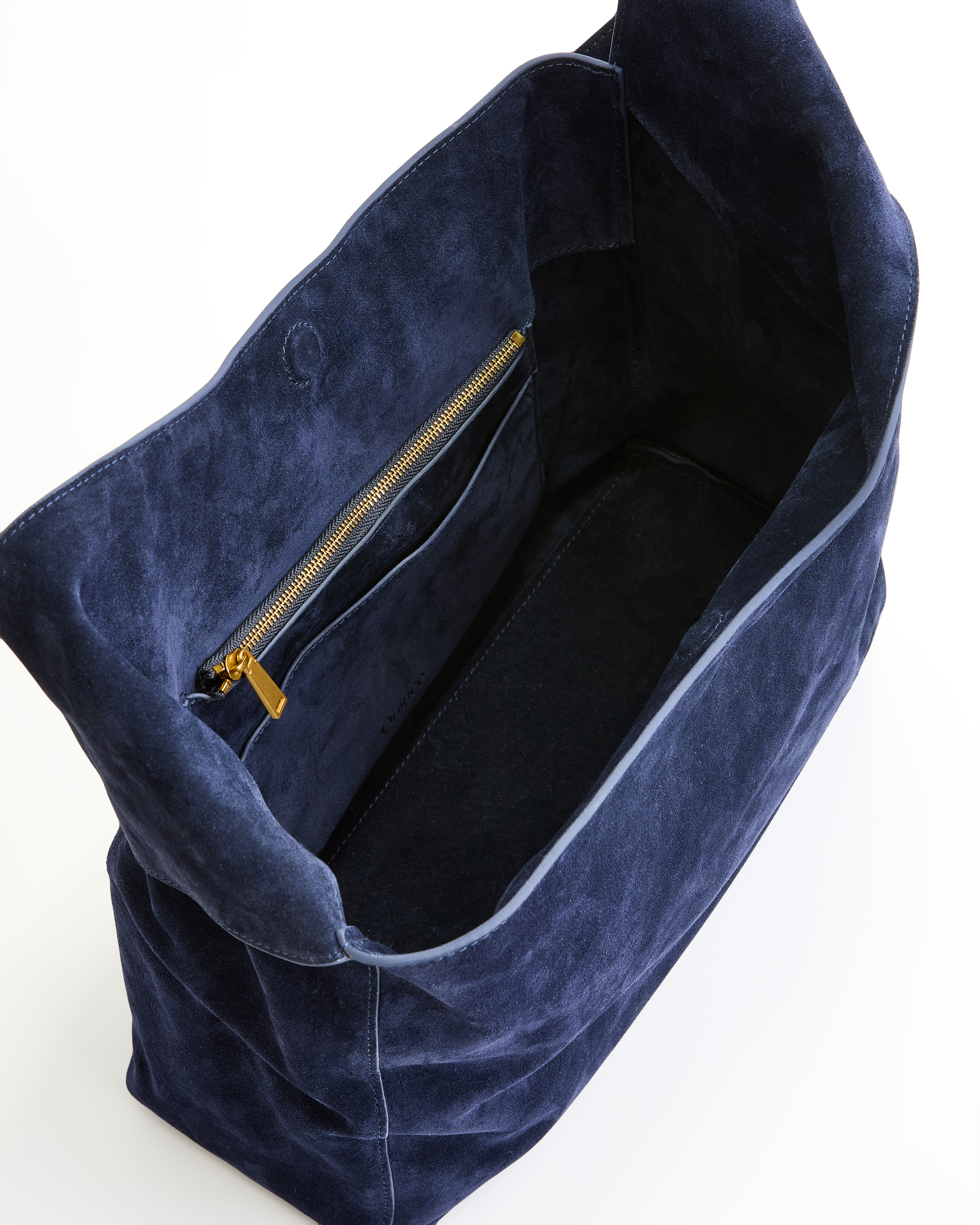 Italian Suede Slouchy Shoulder Bag — Image 8