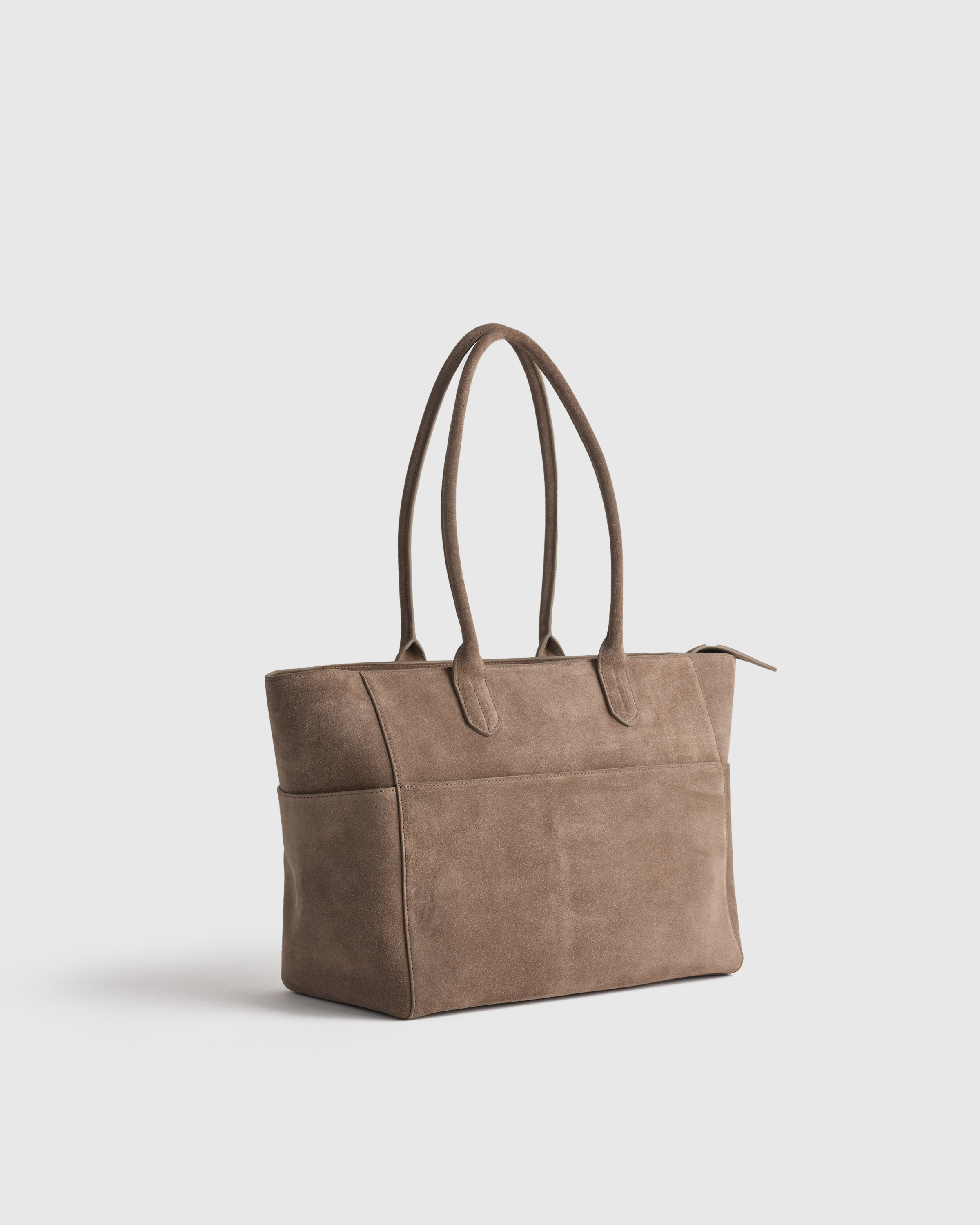 Italian Suede Shopper Tote — Image 27