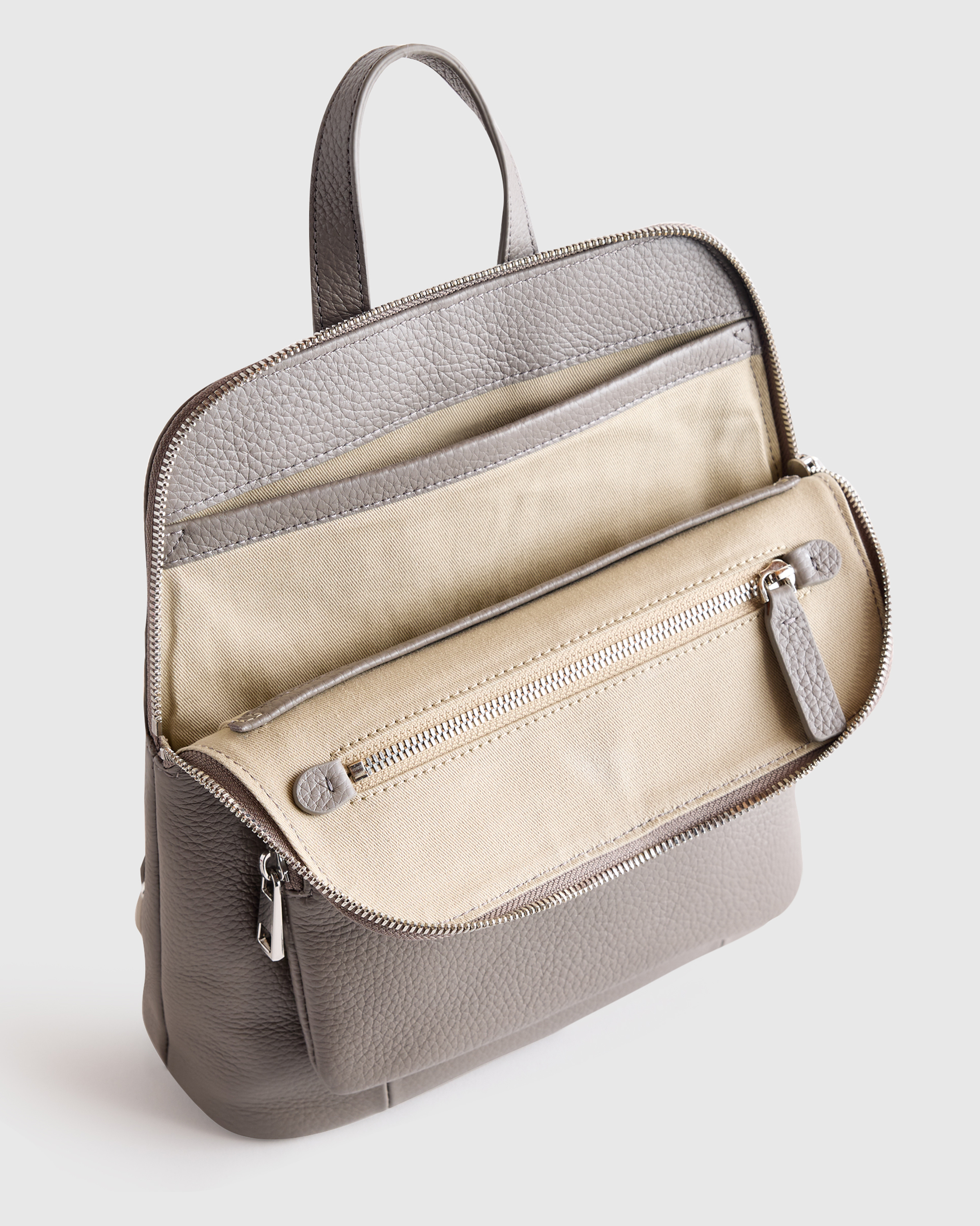 Italian Leather Mini Convertible Backpack — Image 7