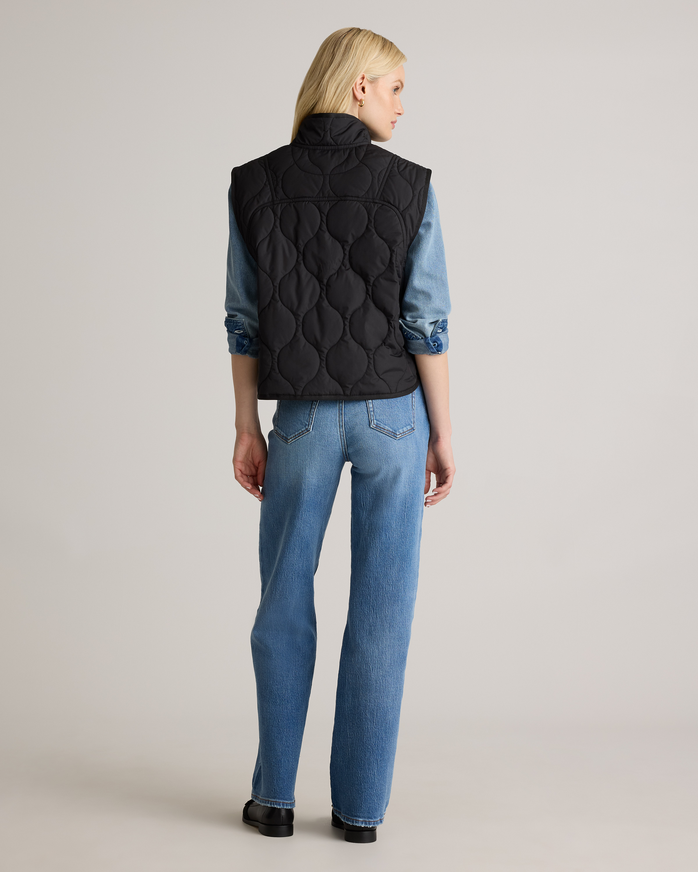 Featherless Quilted Puffer Vest — Image 24