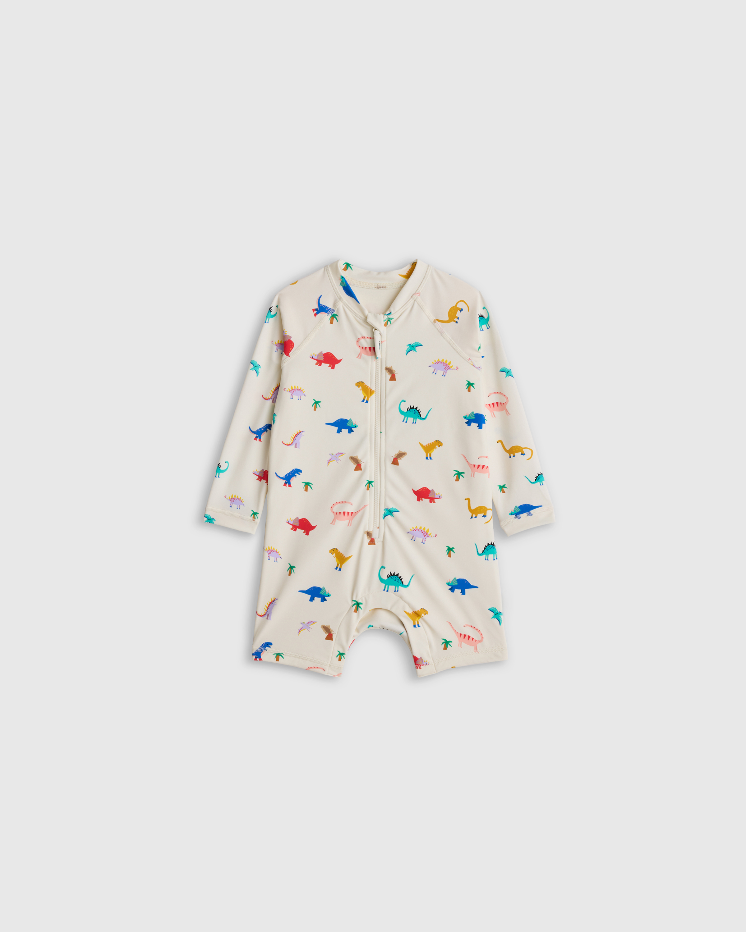 Long Sleeve Zip-Up Rash Guard One-Piece — Image 23
