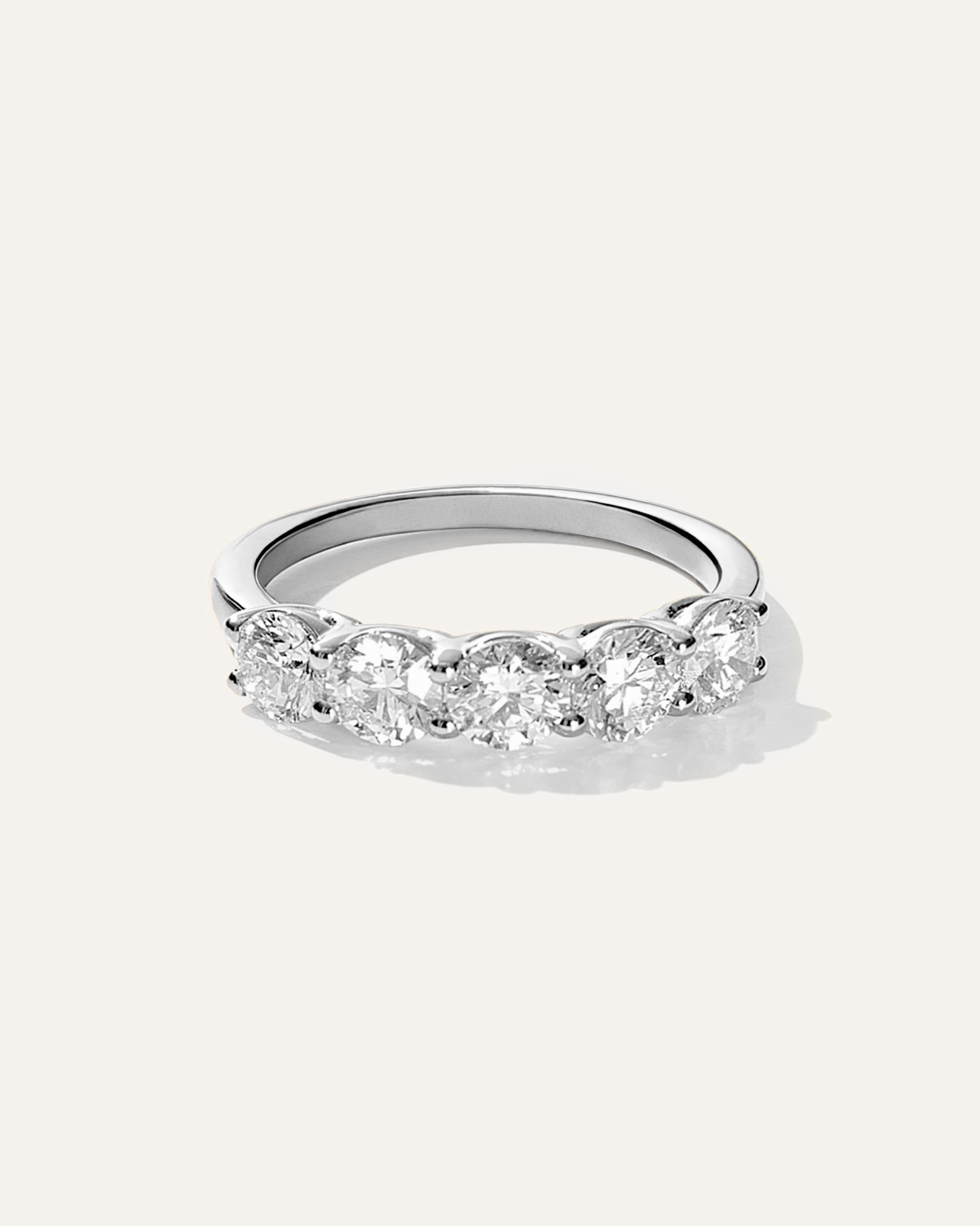 Lab Grown Diamond Five Stone Band — Image 12