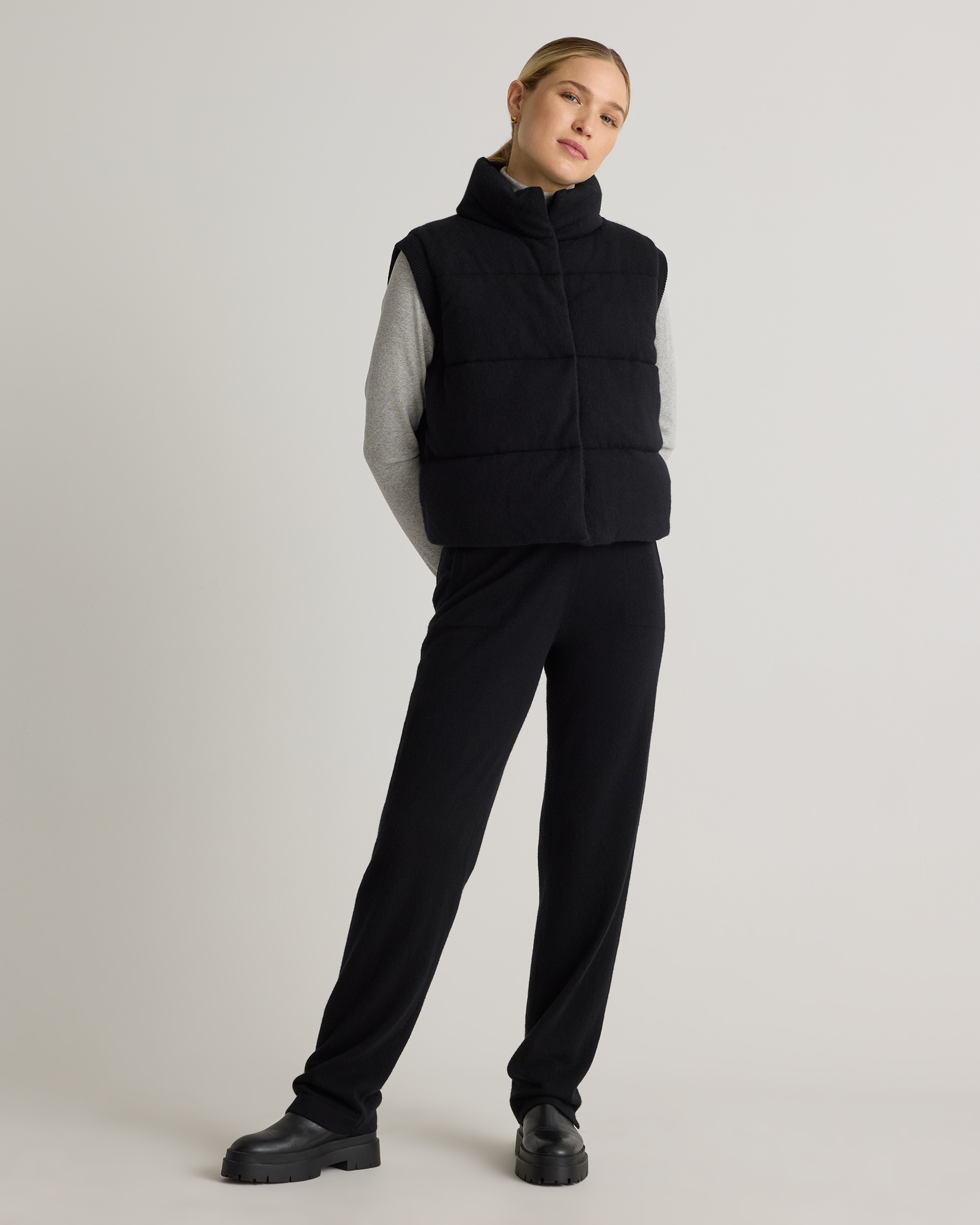 Mongolian Cashmere Puffer Vest — Image 20
