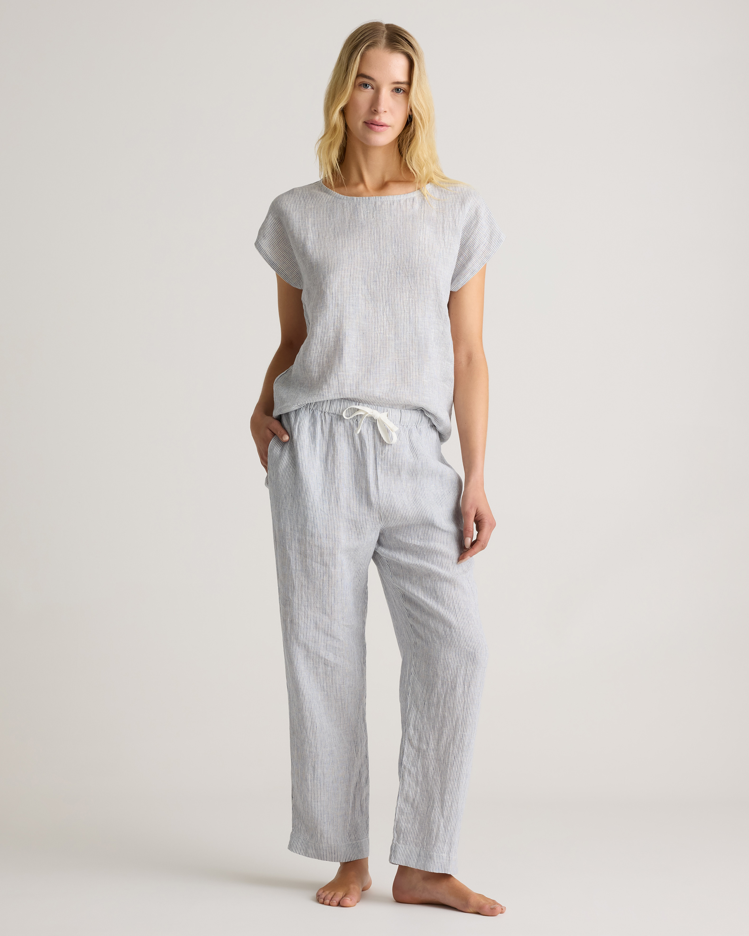 100% European Linen Pajama Set — Image 34