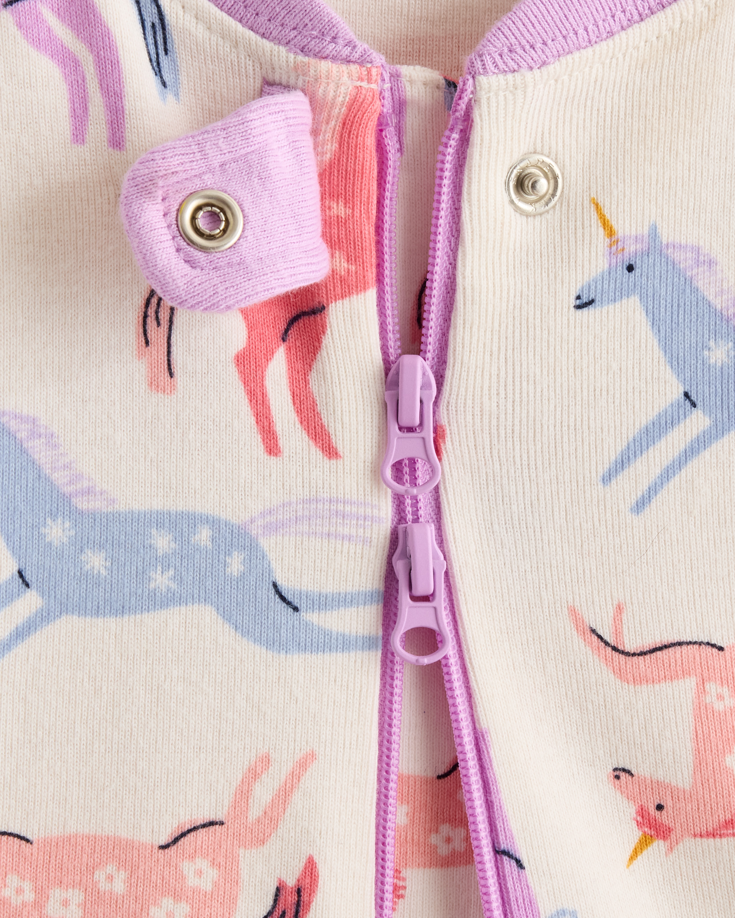 100% Organic Cotton Footie Pajama — Image 4