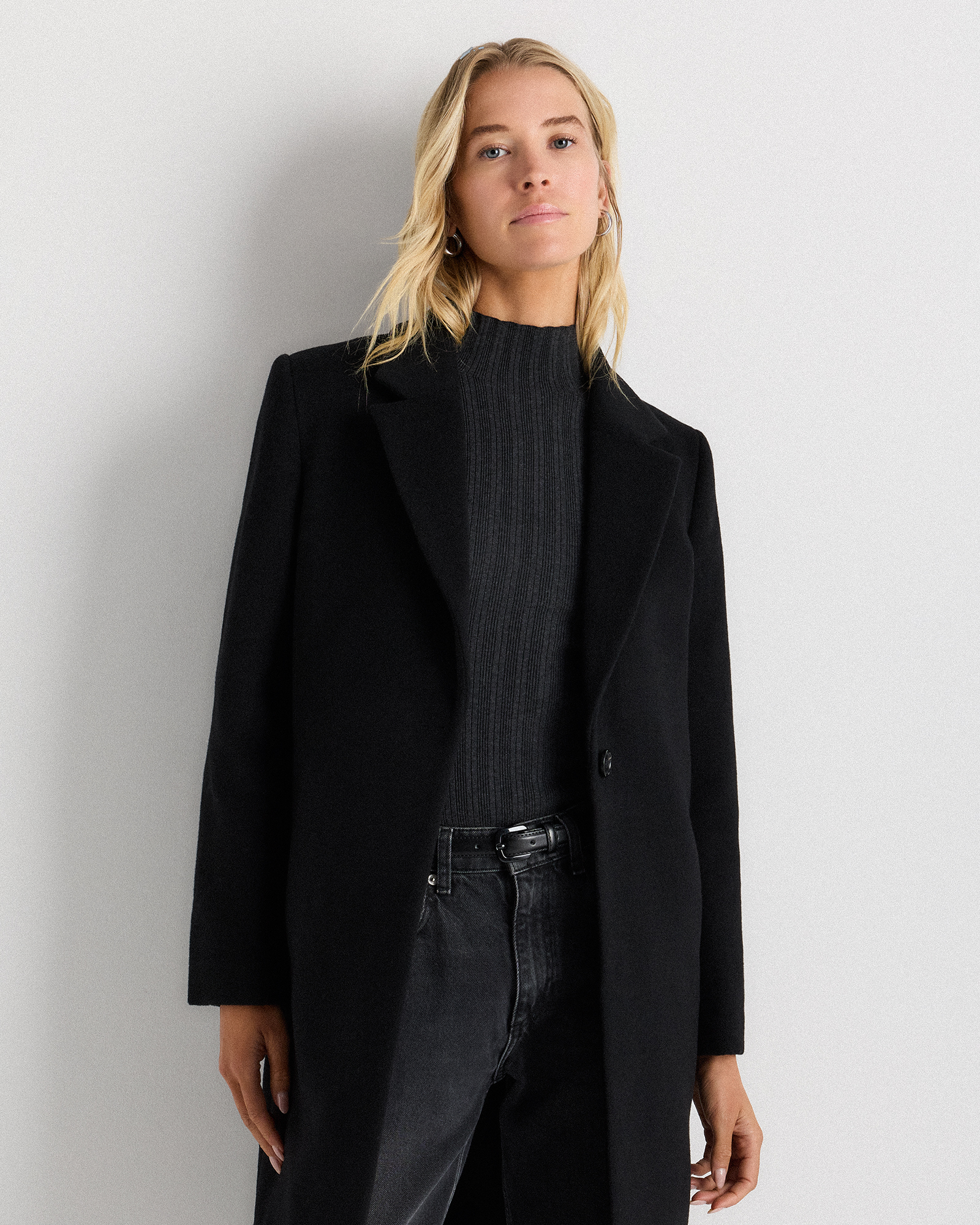 Wool Cashmere Classic Single-Breasted Coat — Image 18