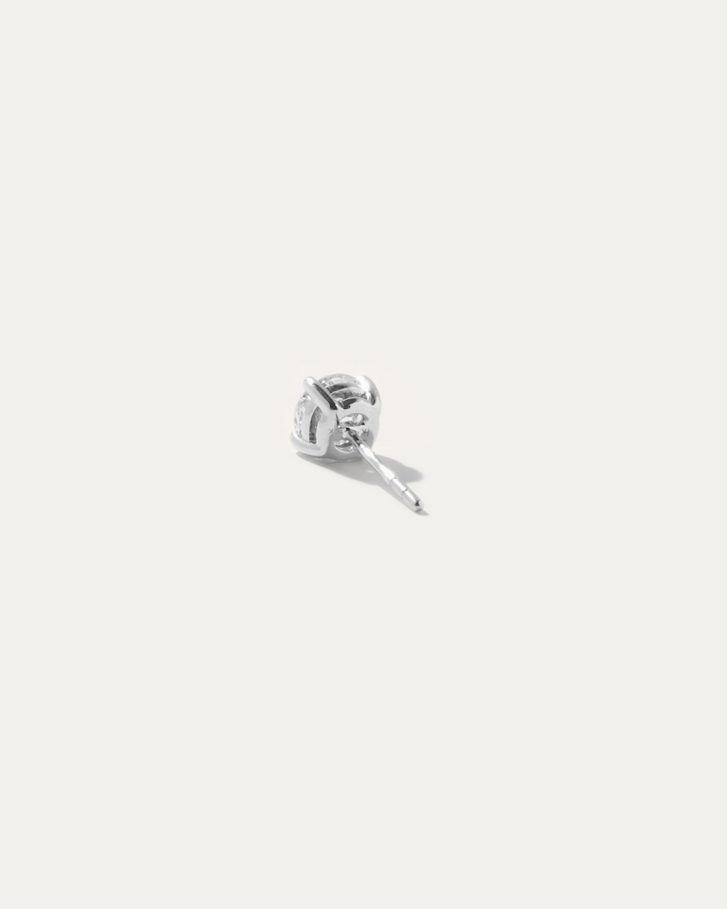 14K Gold Lab Grown Diamond Four-Prong Solitaire Studs - 1ctw — Image 9