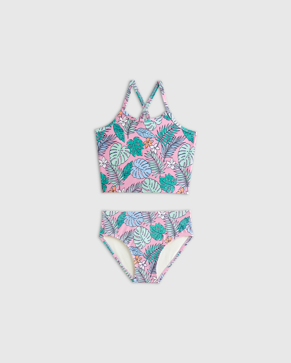 Tankini and Long Sleeve Raglan Rash Guard Set — Image 13