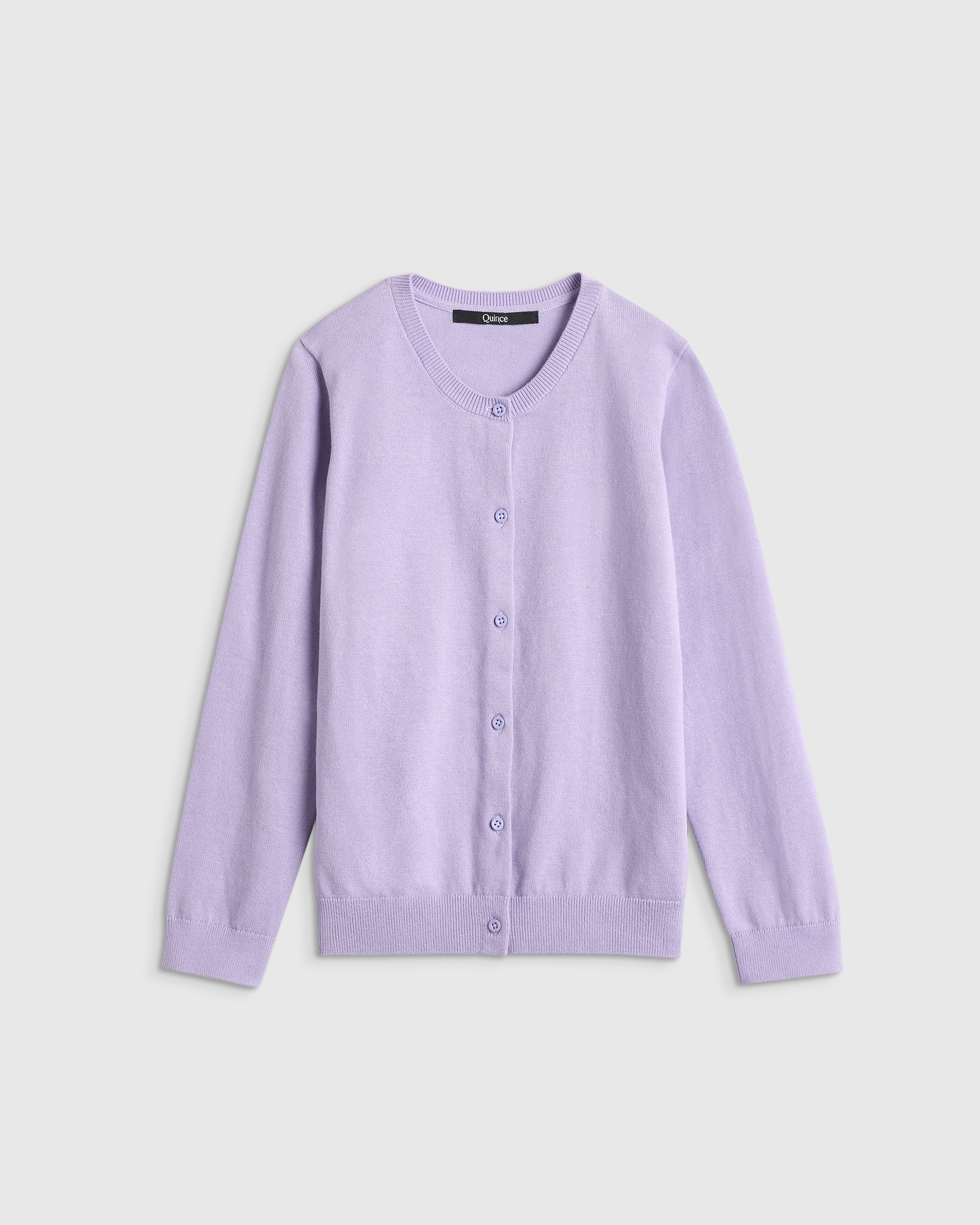 100% Organic Cotton Crewneck Cardigan — Image 12