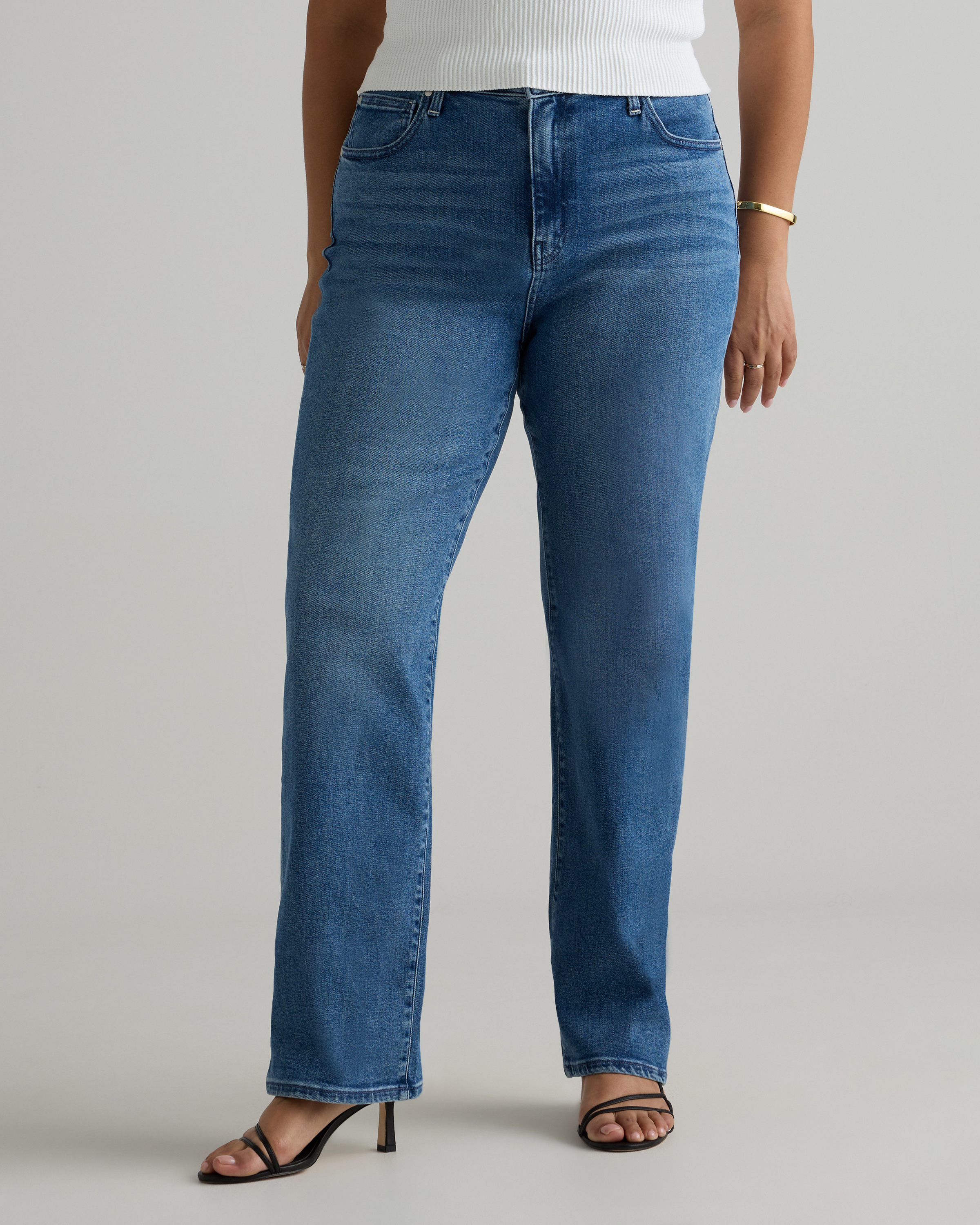 Bella Stretch Straight Jeans — Image 29