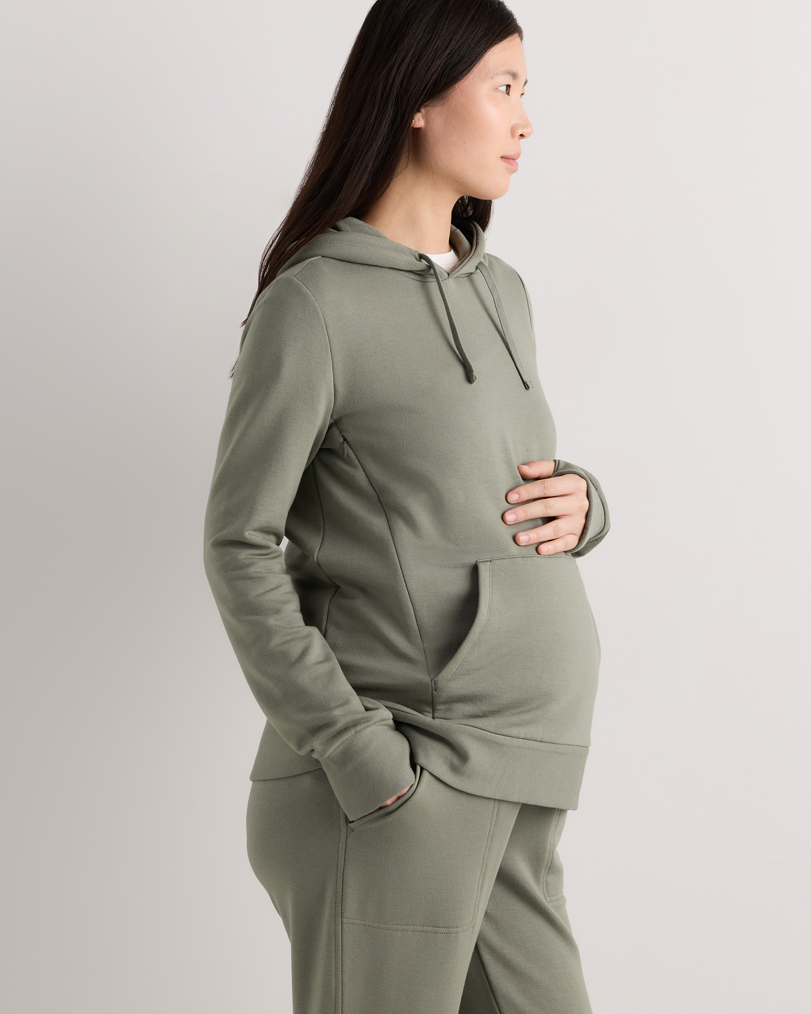 SuperSoft Fleece Maternity & Nursing Hoodie — Image 25