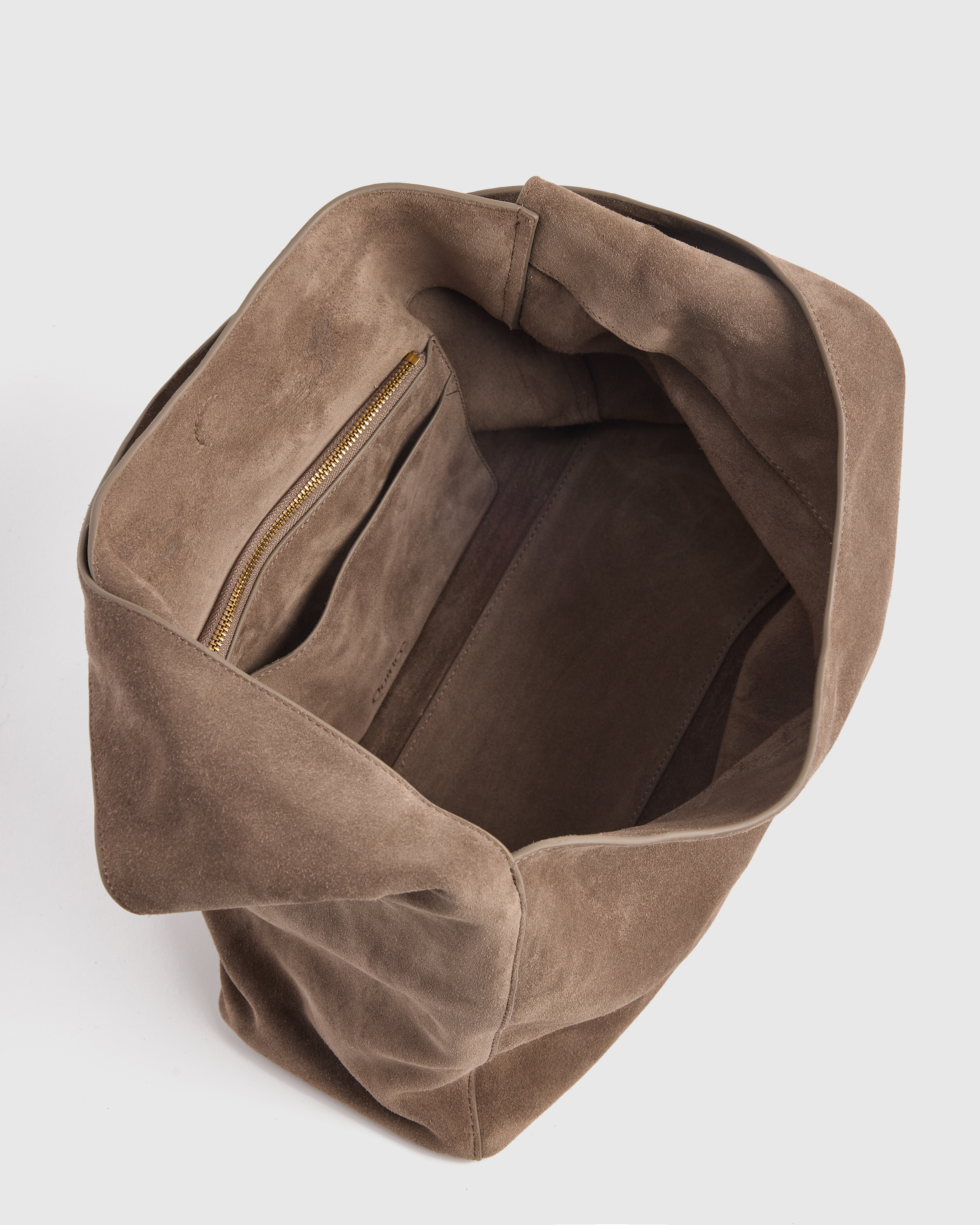 Italian Suede Slouchy Shoulder Bag — Image 13