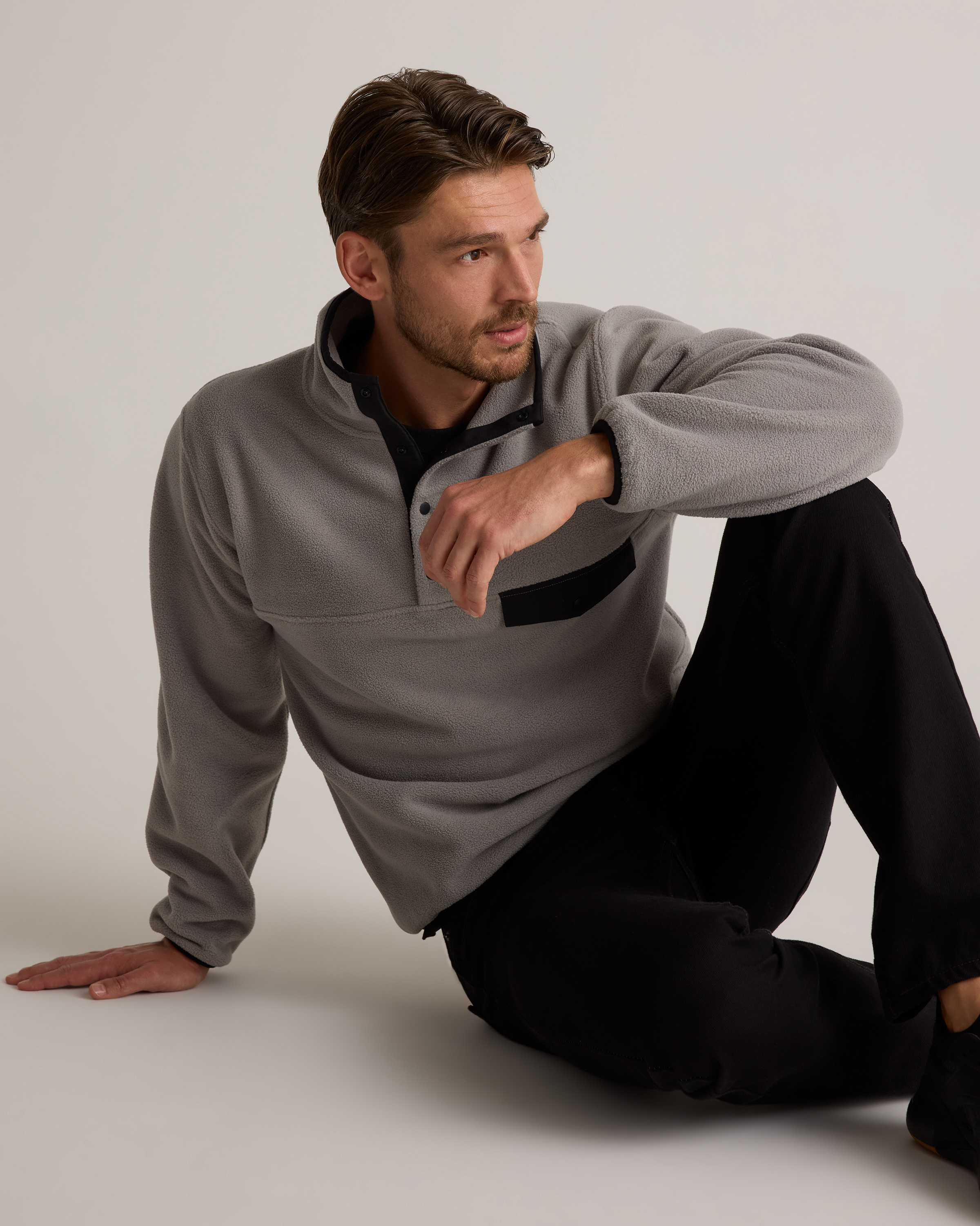 Polar Fleece Snap Pullover — Image 4