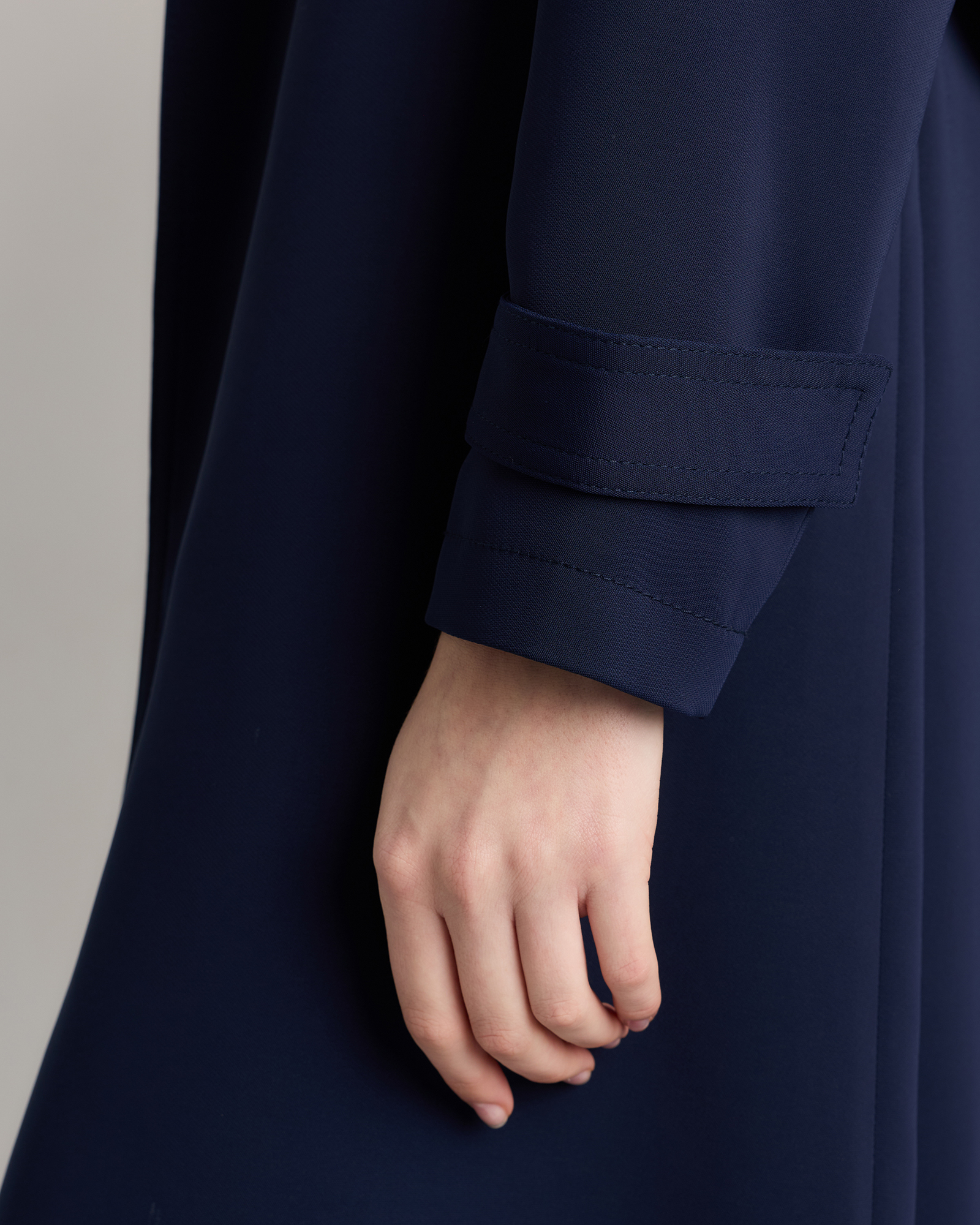 Stretch Crepe Trench Coat — Image 22
